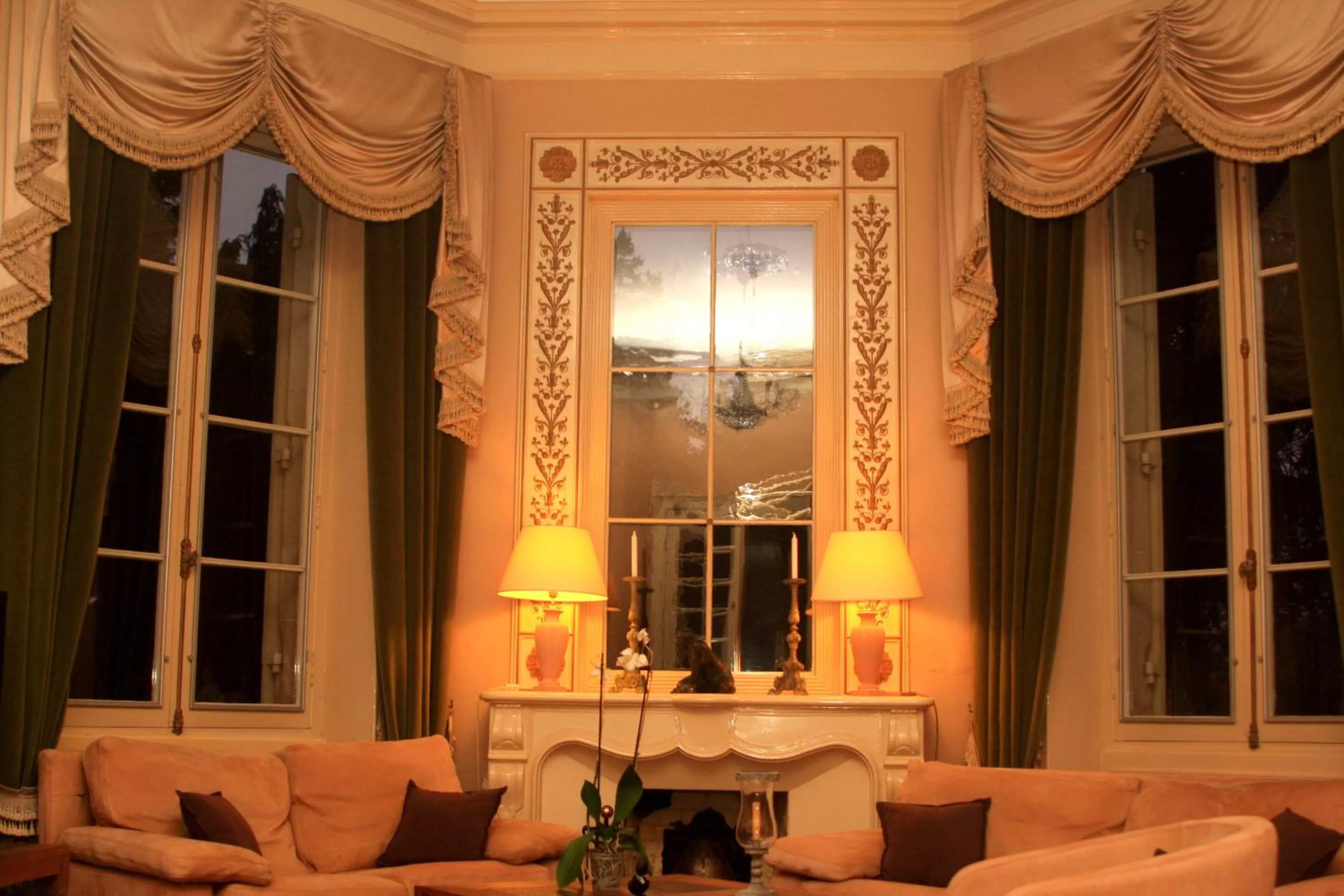 Living room in Château la Moune