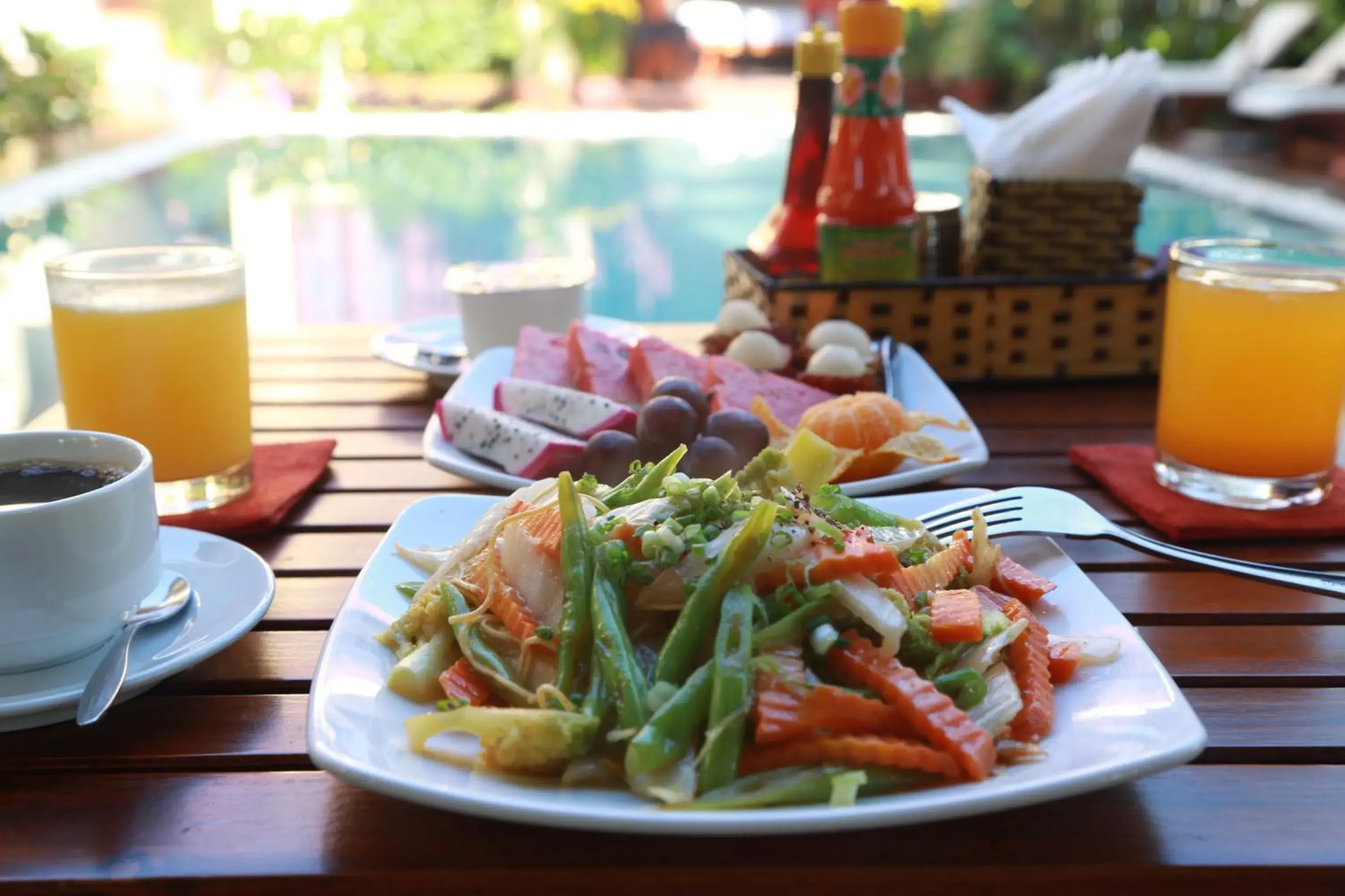 Food close-up in The Earth Villa