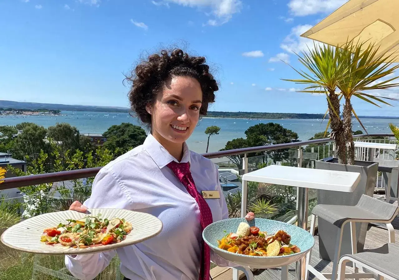 Staff, Food in Harbour Heights Hotel