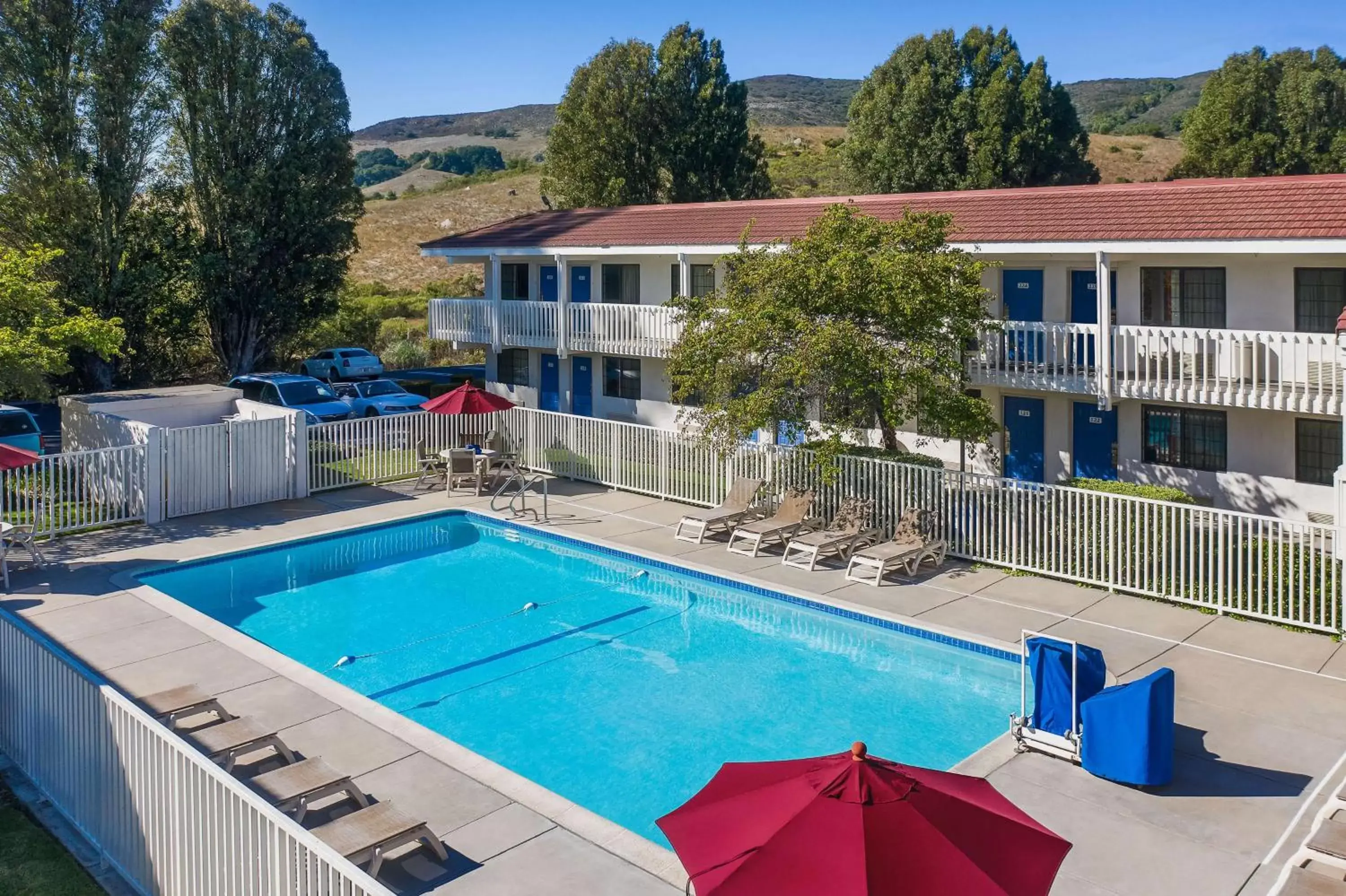 Pool View in Motel 6-San Luis Obispo, CA - South