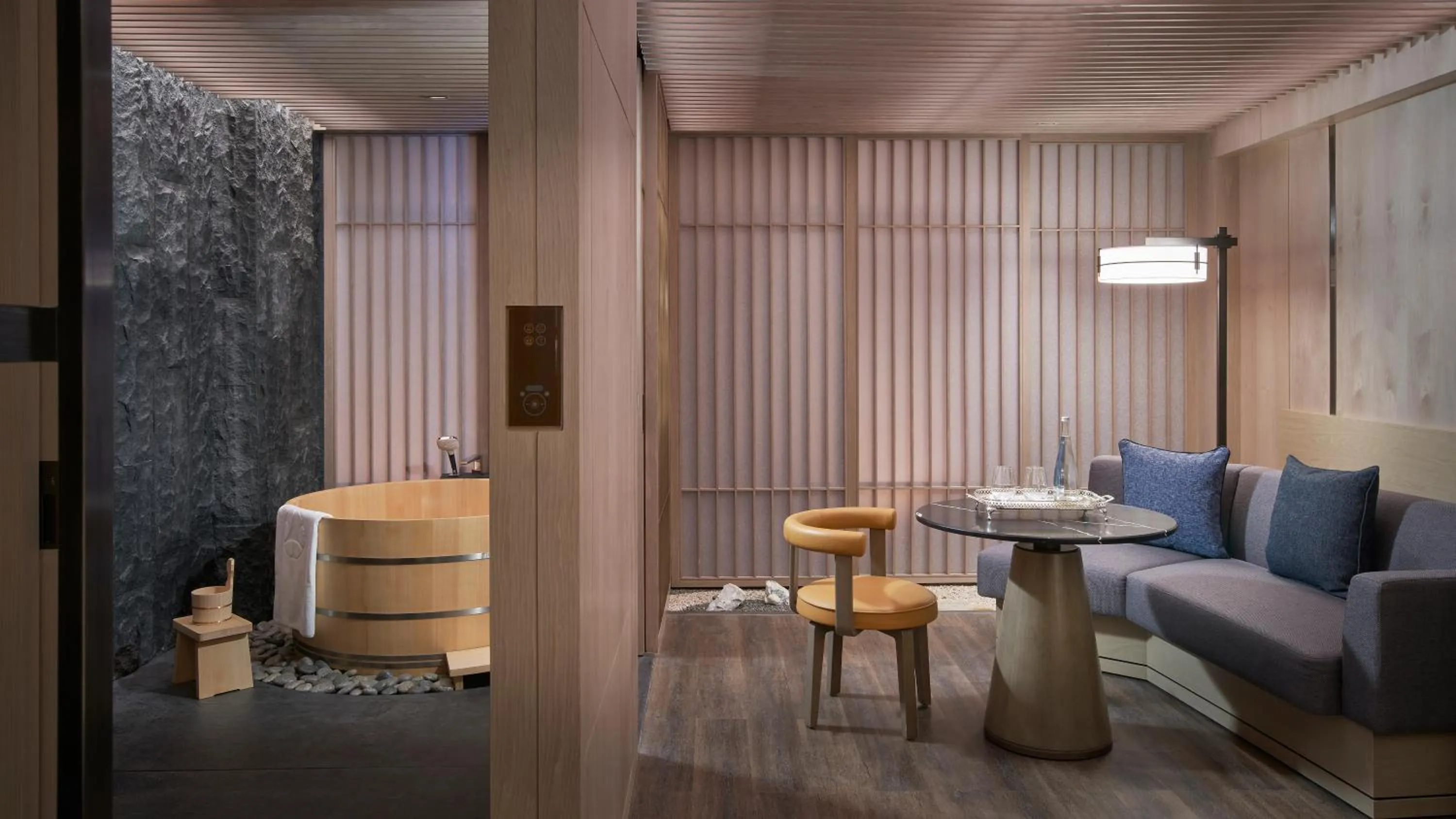 Seating area in Hotel Okura Manila at Newport World Resorts