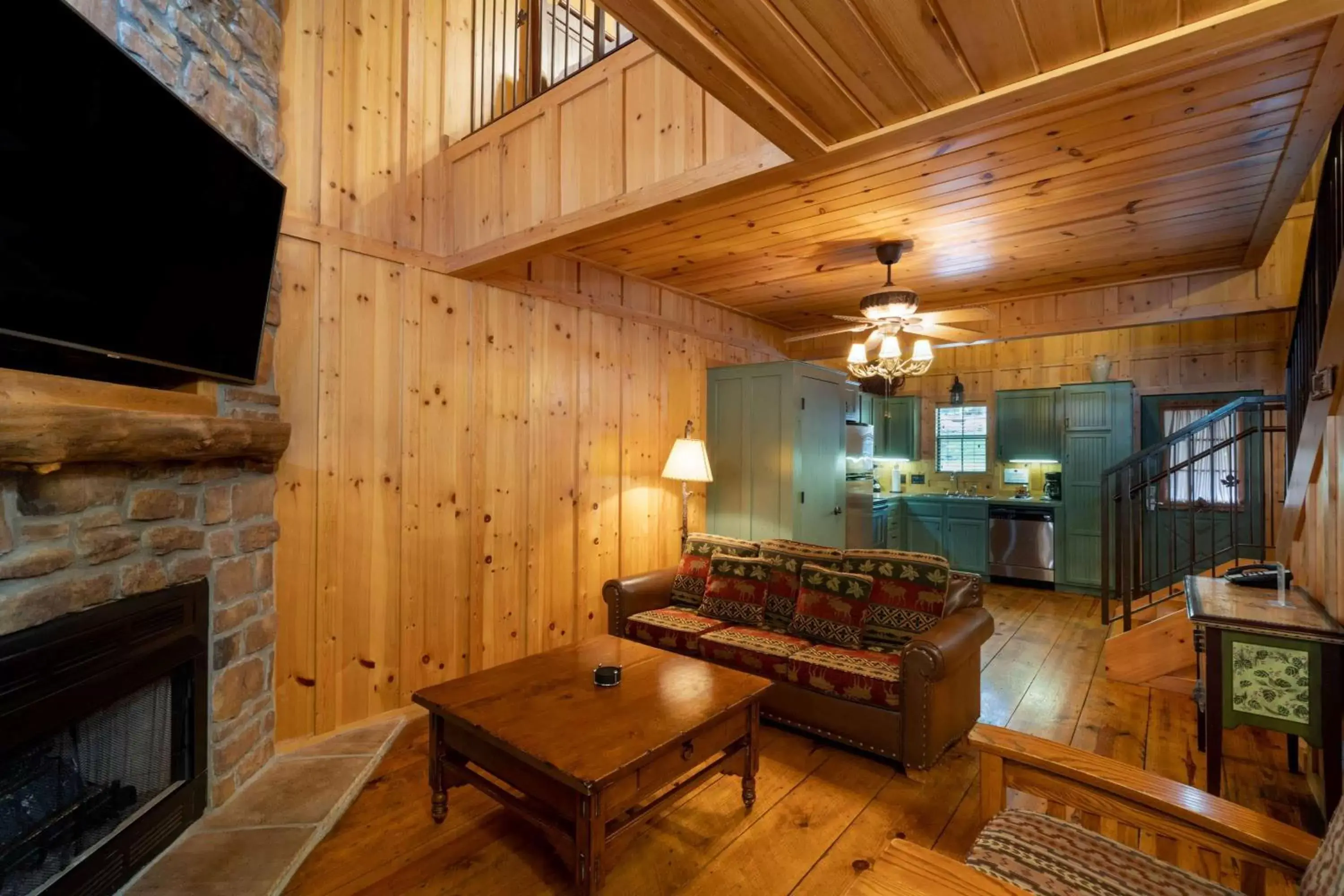Photo of the whole room, Seating Area in Cabins at Green Mountain, Trademark Collection by Wyndham