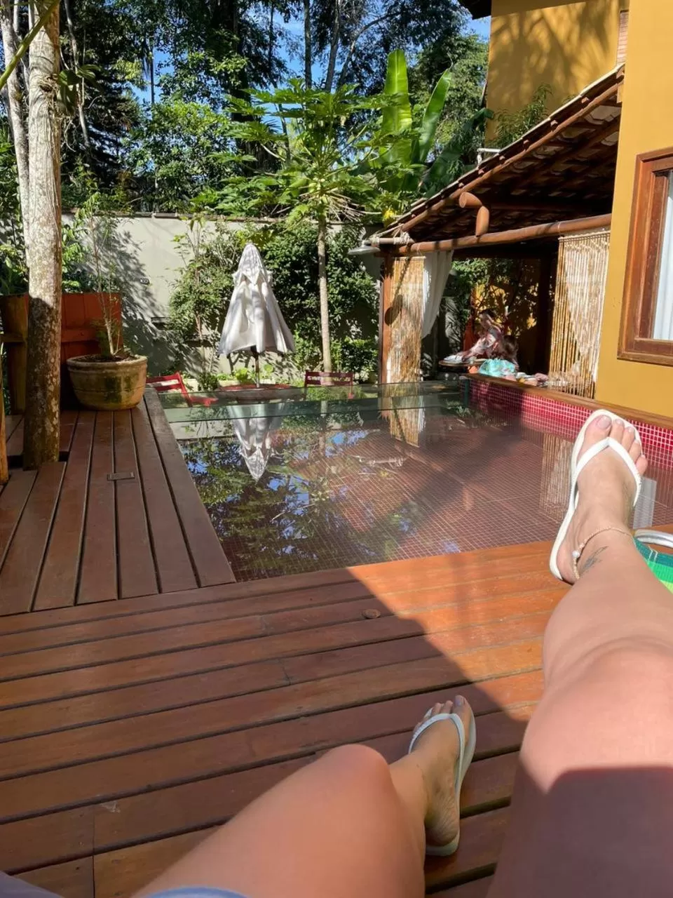 Swimming pool in Magias de Paraty Ecopousada