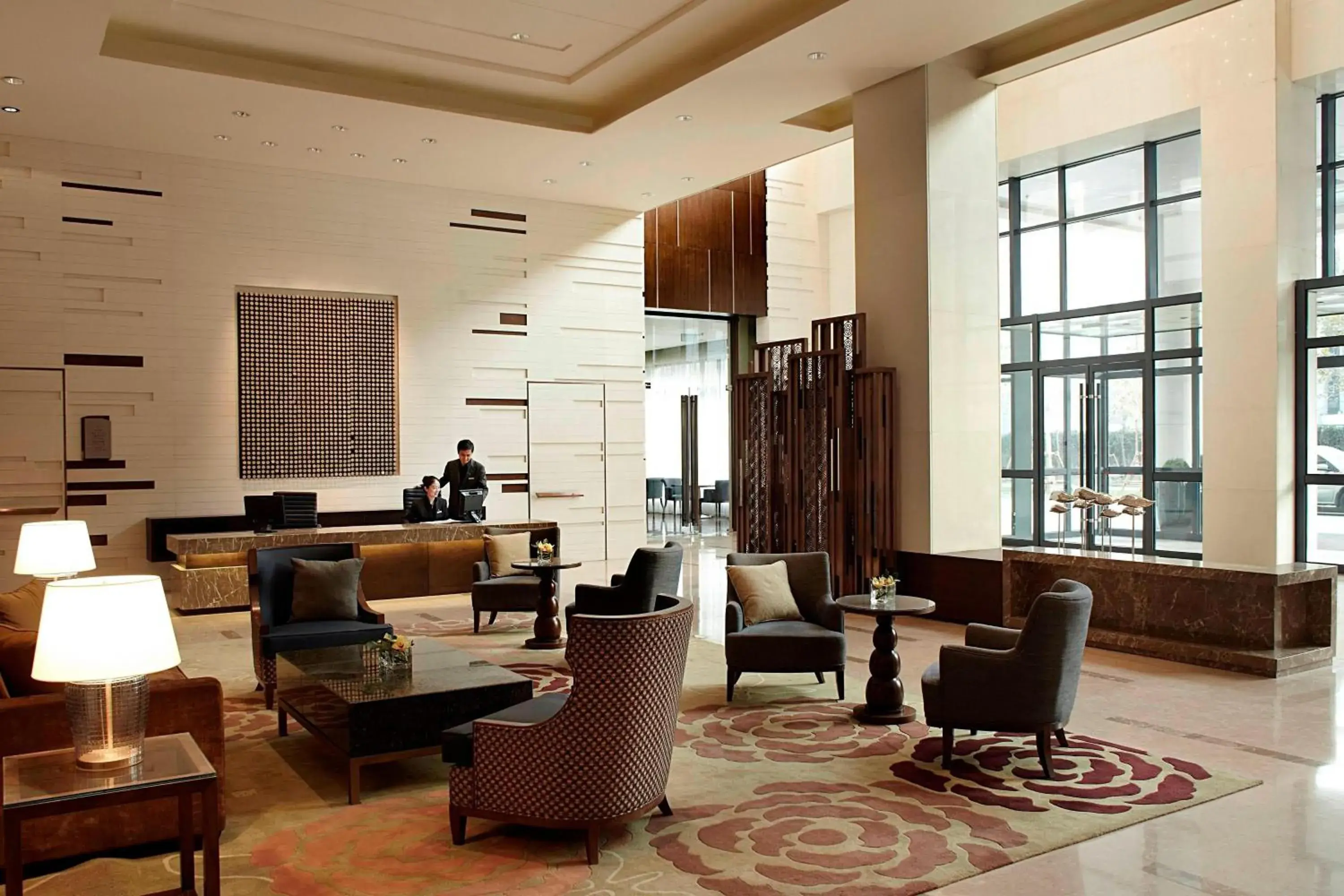 Lobby or reception in Marriott Executive Apartment Tianjin Lakeview