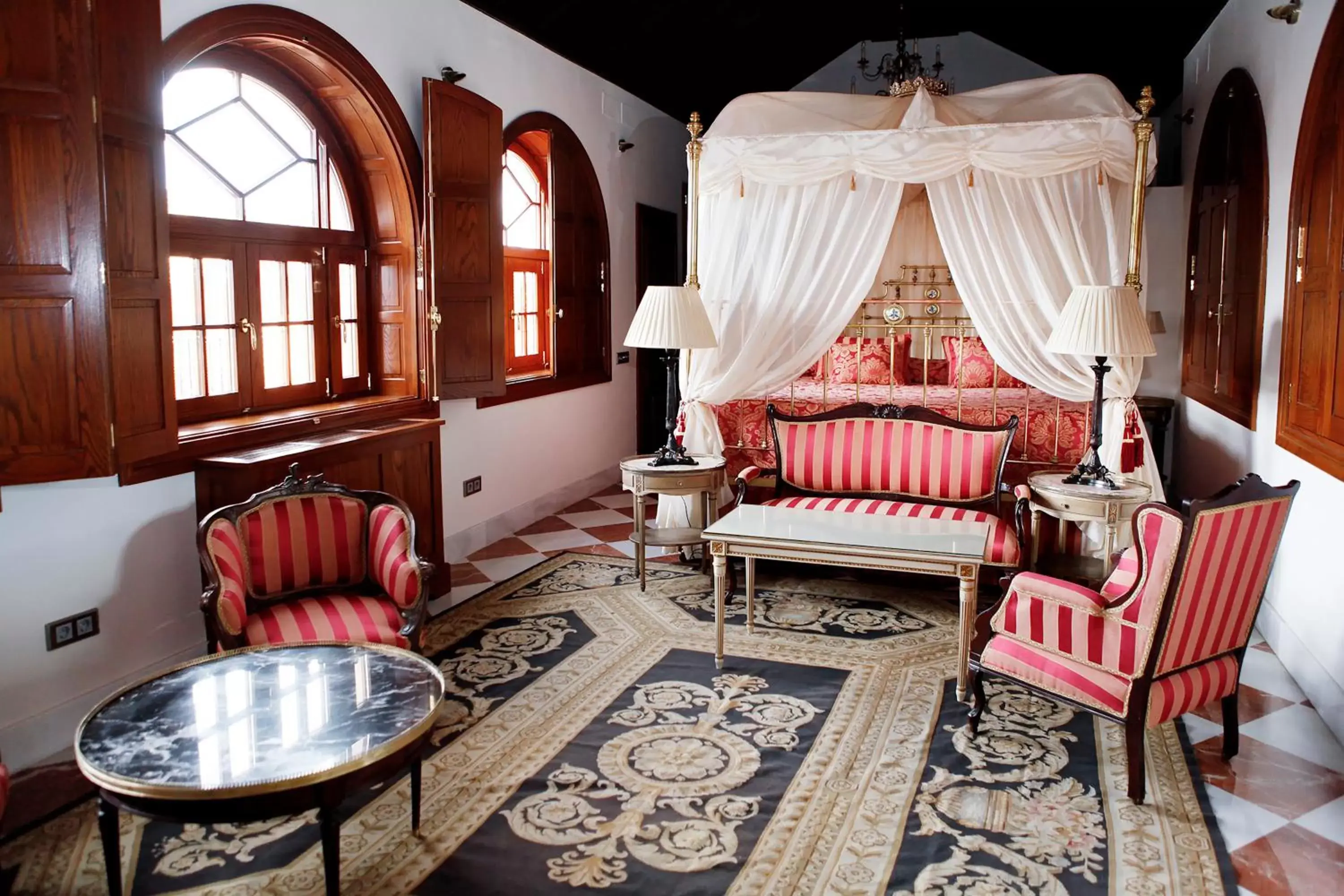 Bed, Seating Area in Hotel Ateneo Sevilla