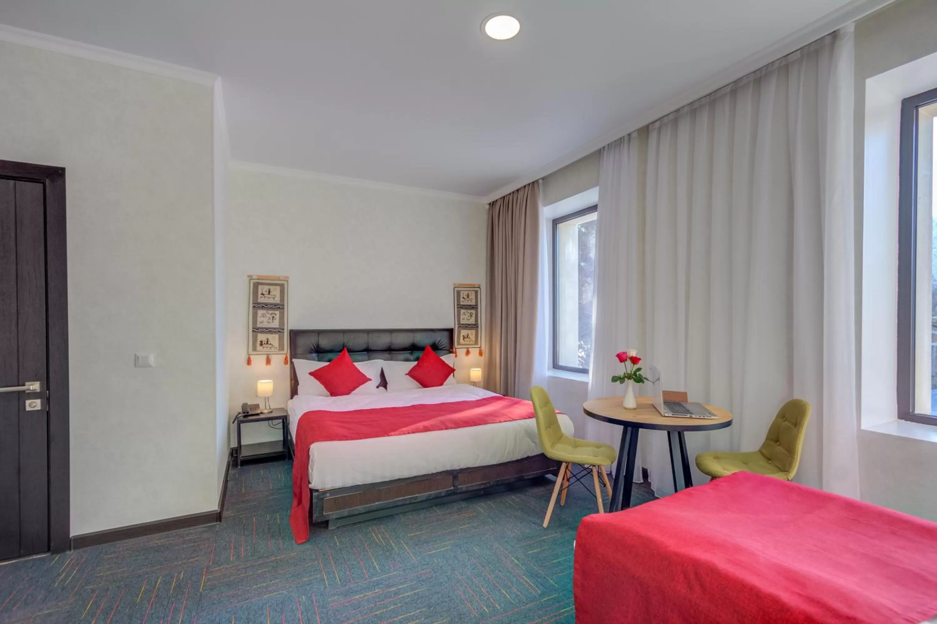 Bed in My hotel Karakol