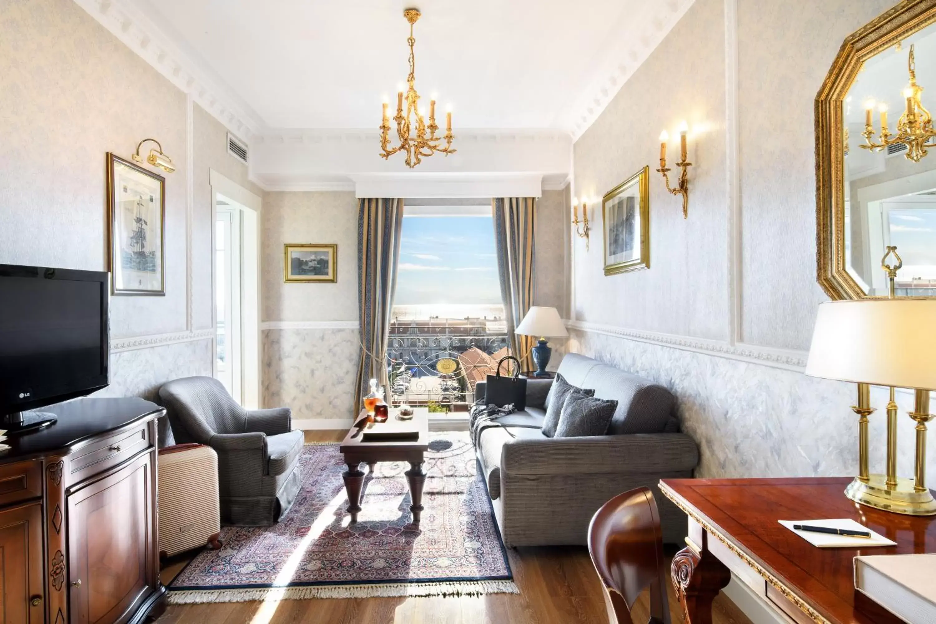 Living room, Seating Area in Mediterranean Palace