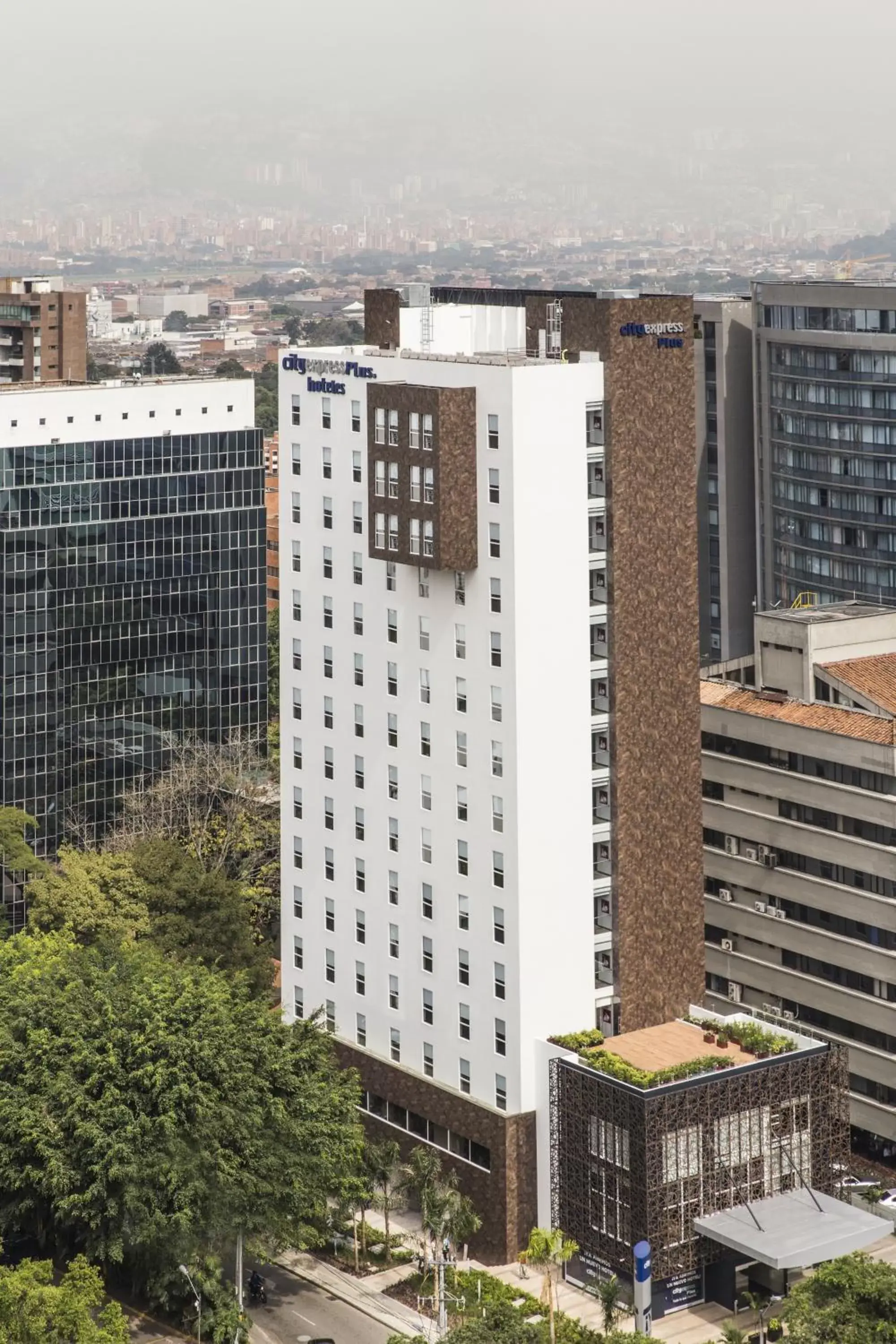 Bird's eye view, Property Building in City Express Plus by Marriott Medellín Colombia