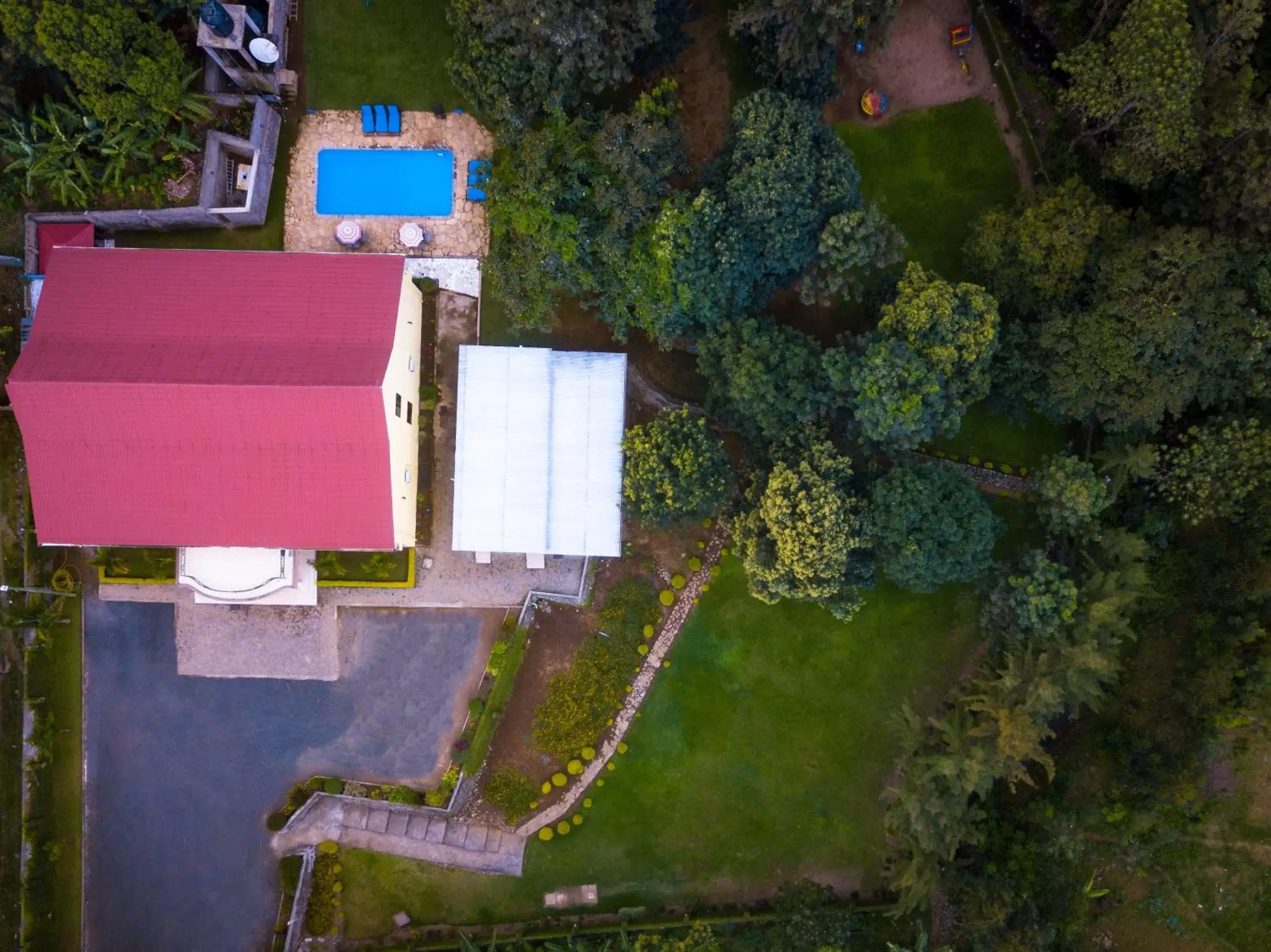 Property building, Bird's-eye View in Mvuli Hotels Arusha