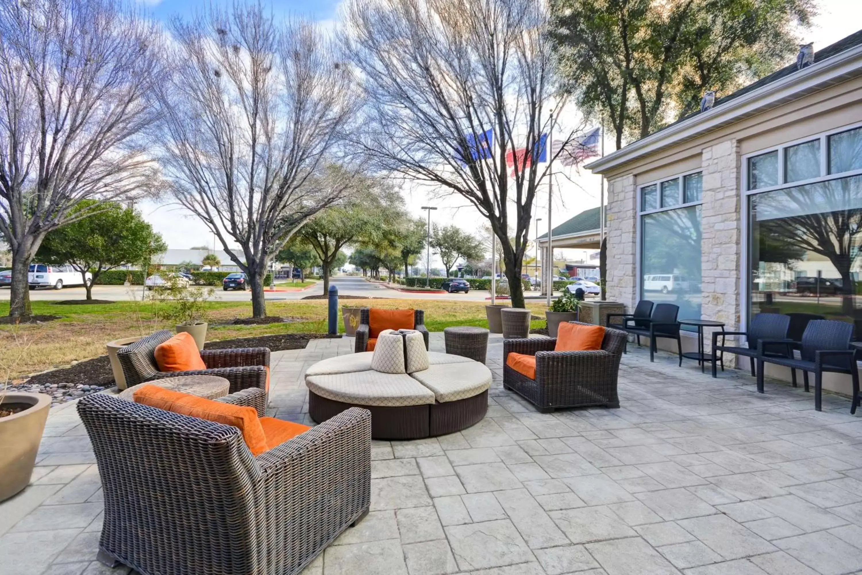 Patio in Hilton Garden Inn Austin Round Rock