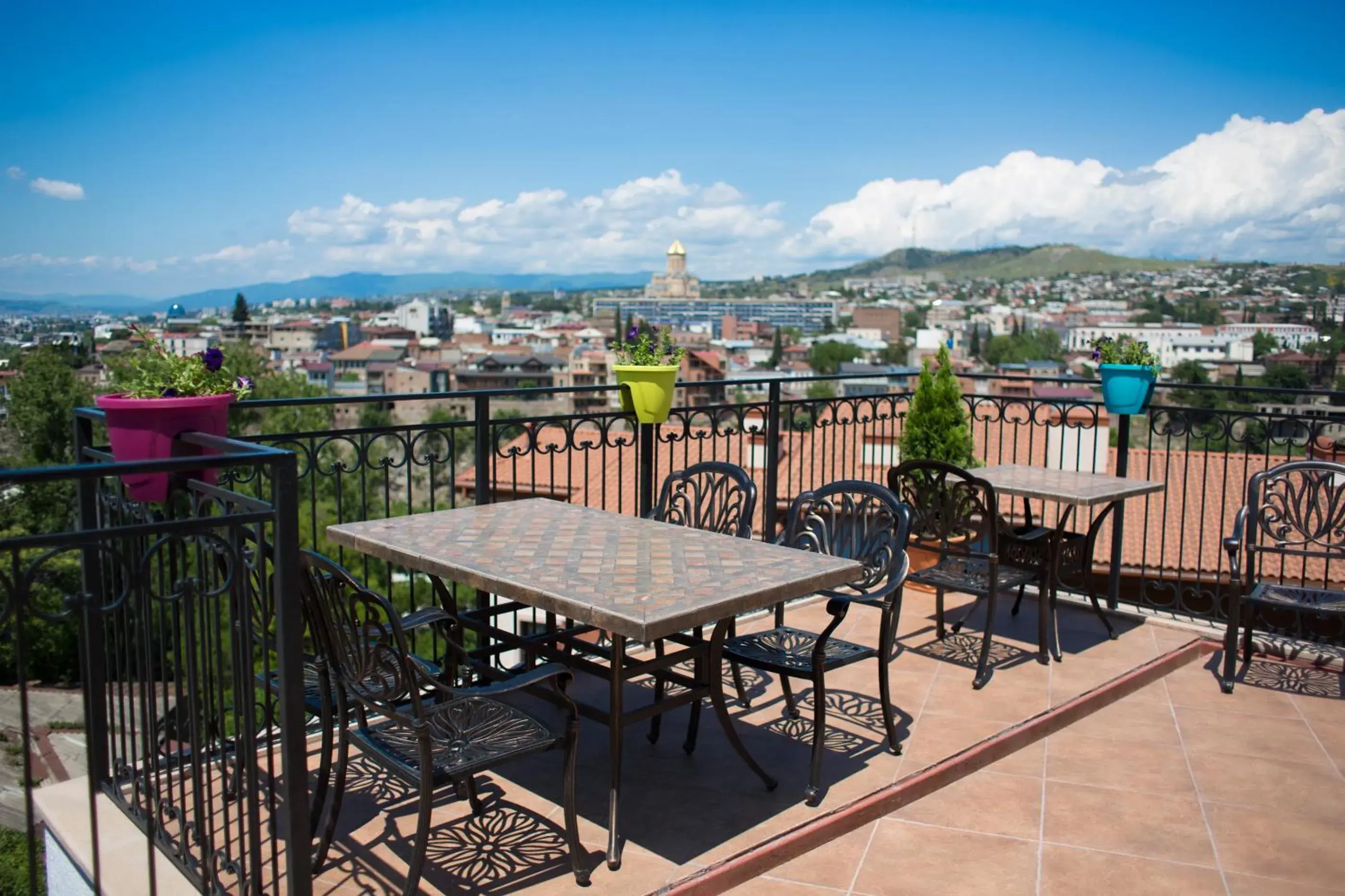 Balcony/Terrace in Hotel Metekhi Line