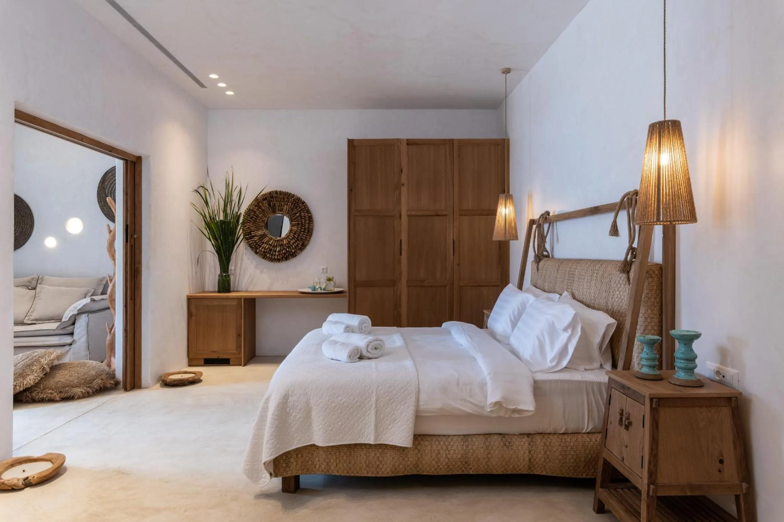 Photo of the whole room, Bed in Panormos Village Hotel