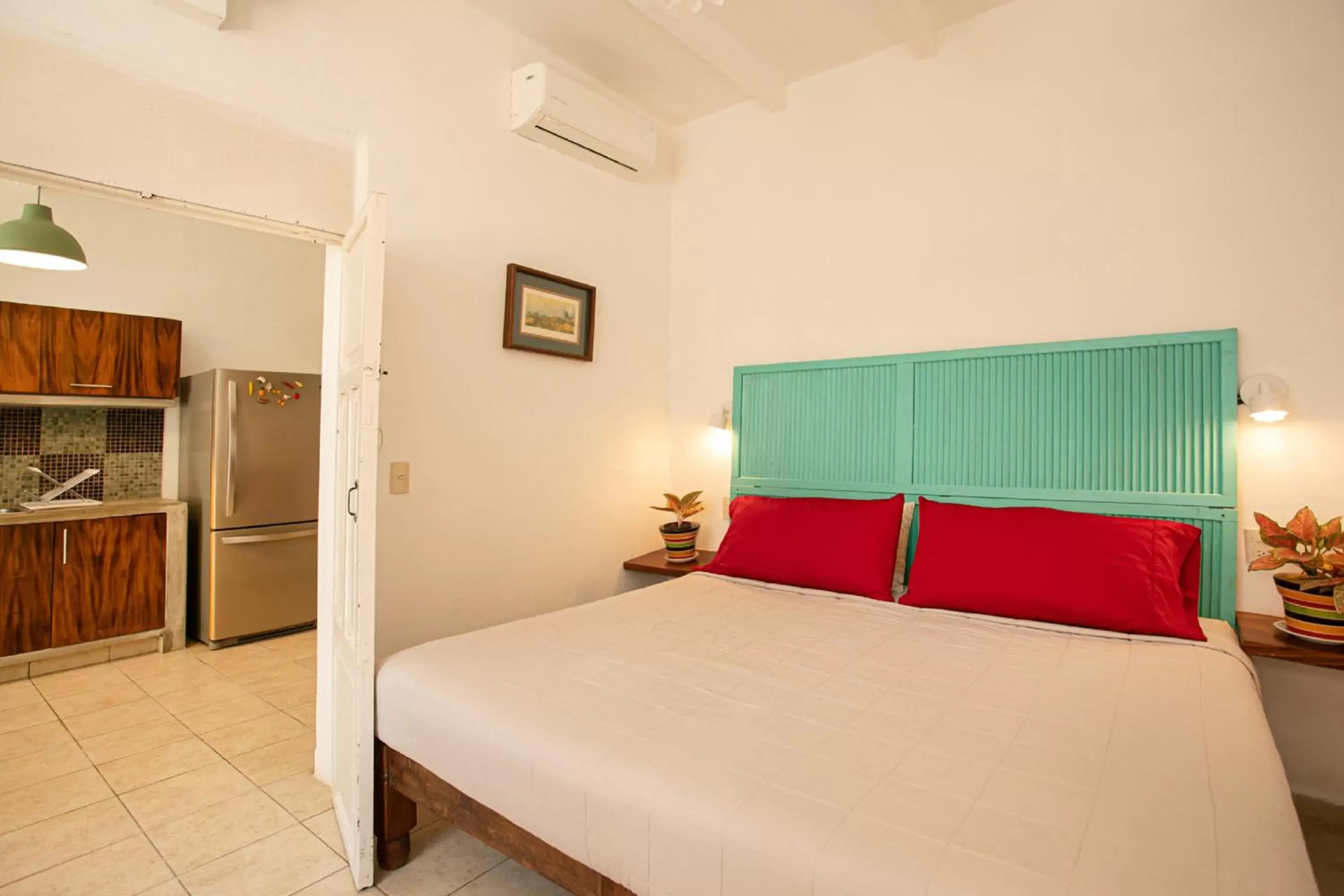 Bedroom, Bed in Casitas Miramar Puerto Vallarta Malecón