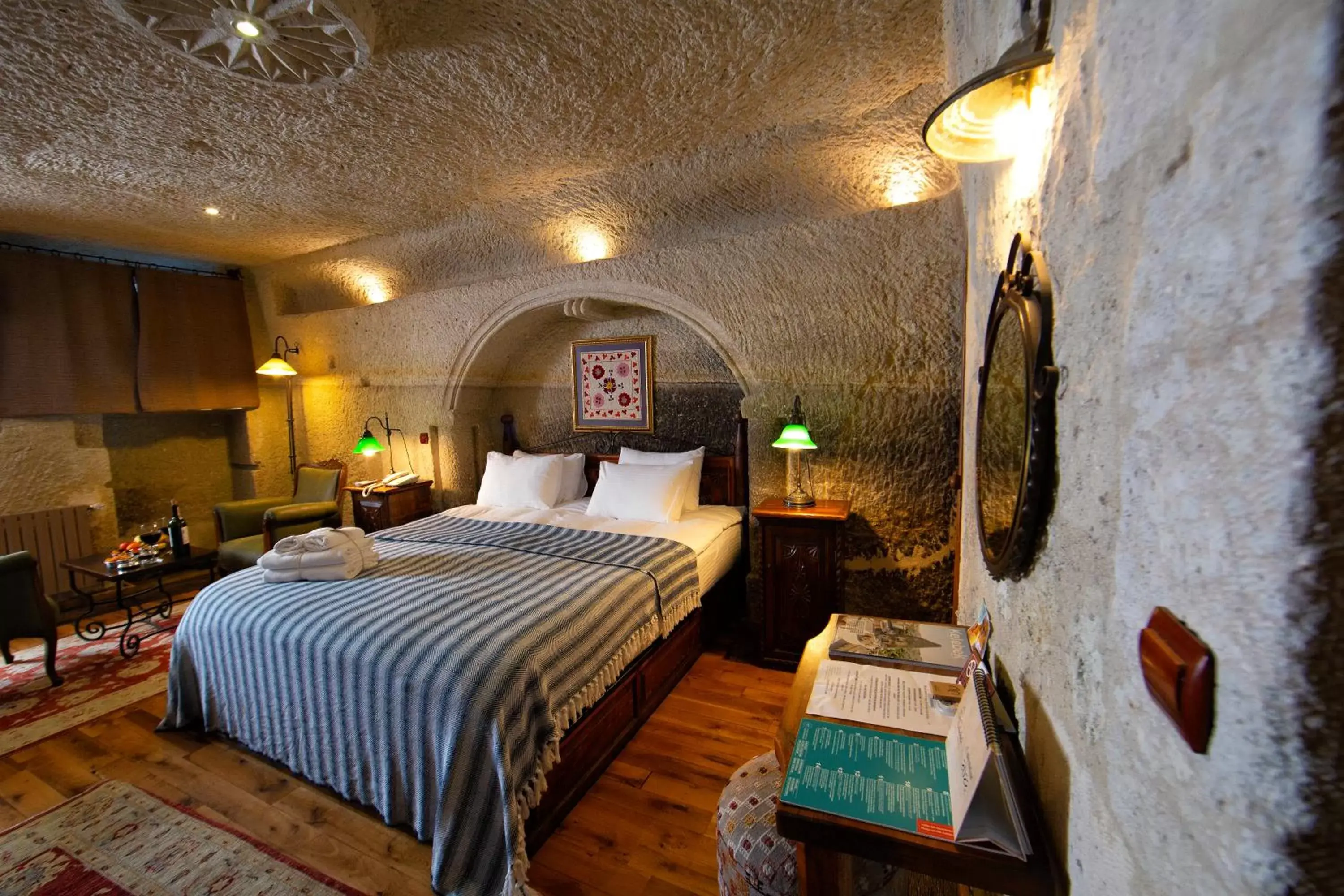 Bedroom, Bed in Aza Cave Cappadocia