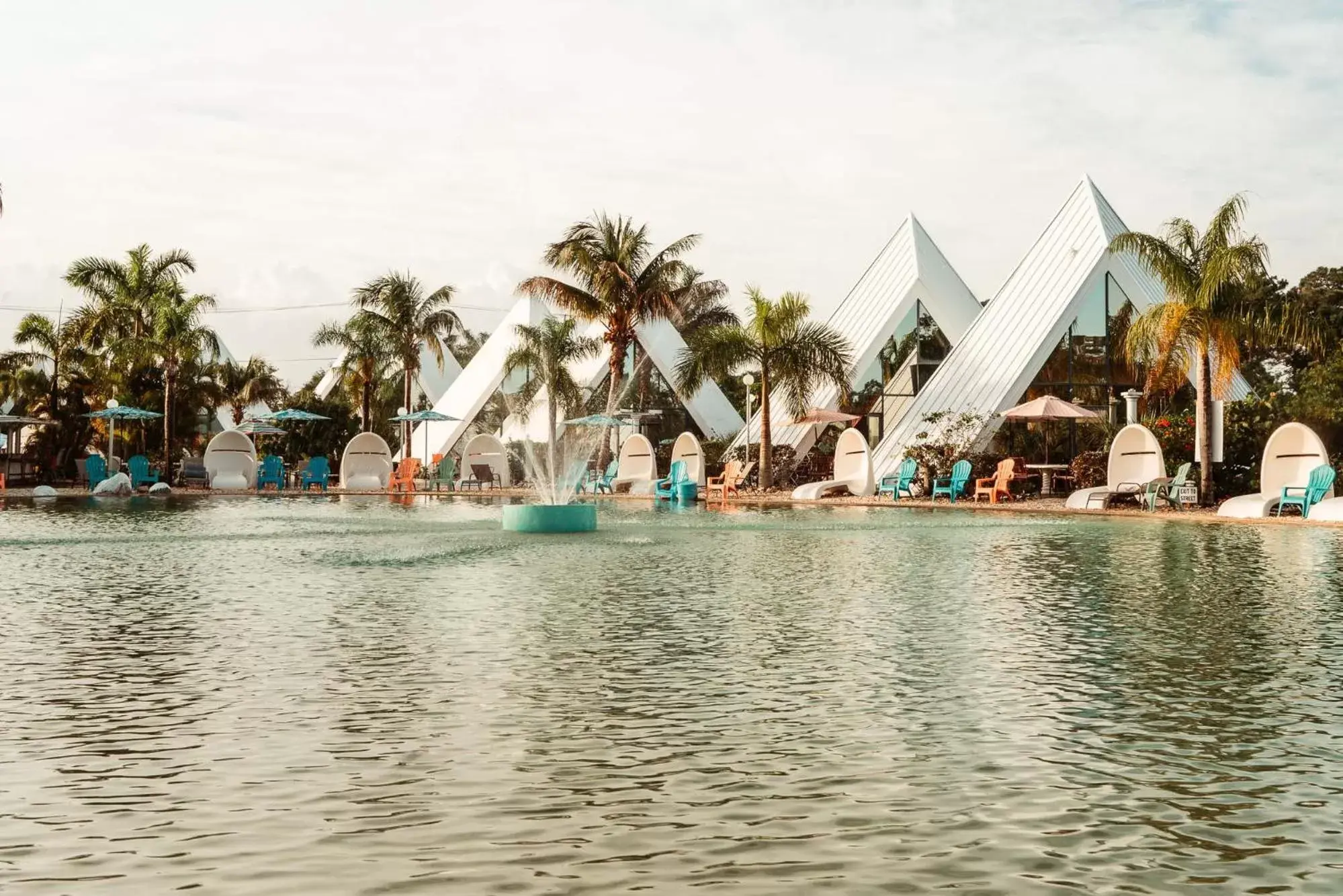 Swimming pool in Pyramids in Florida