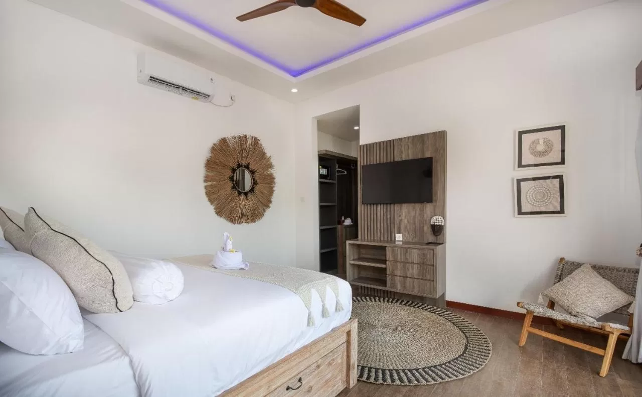 Bed in Puspa Ayu Villas & Apartments