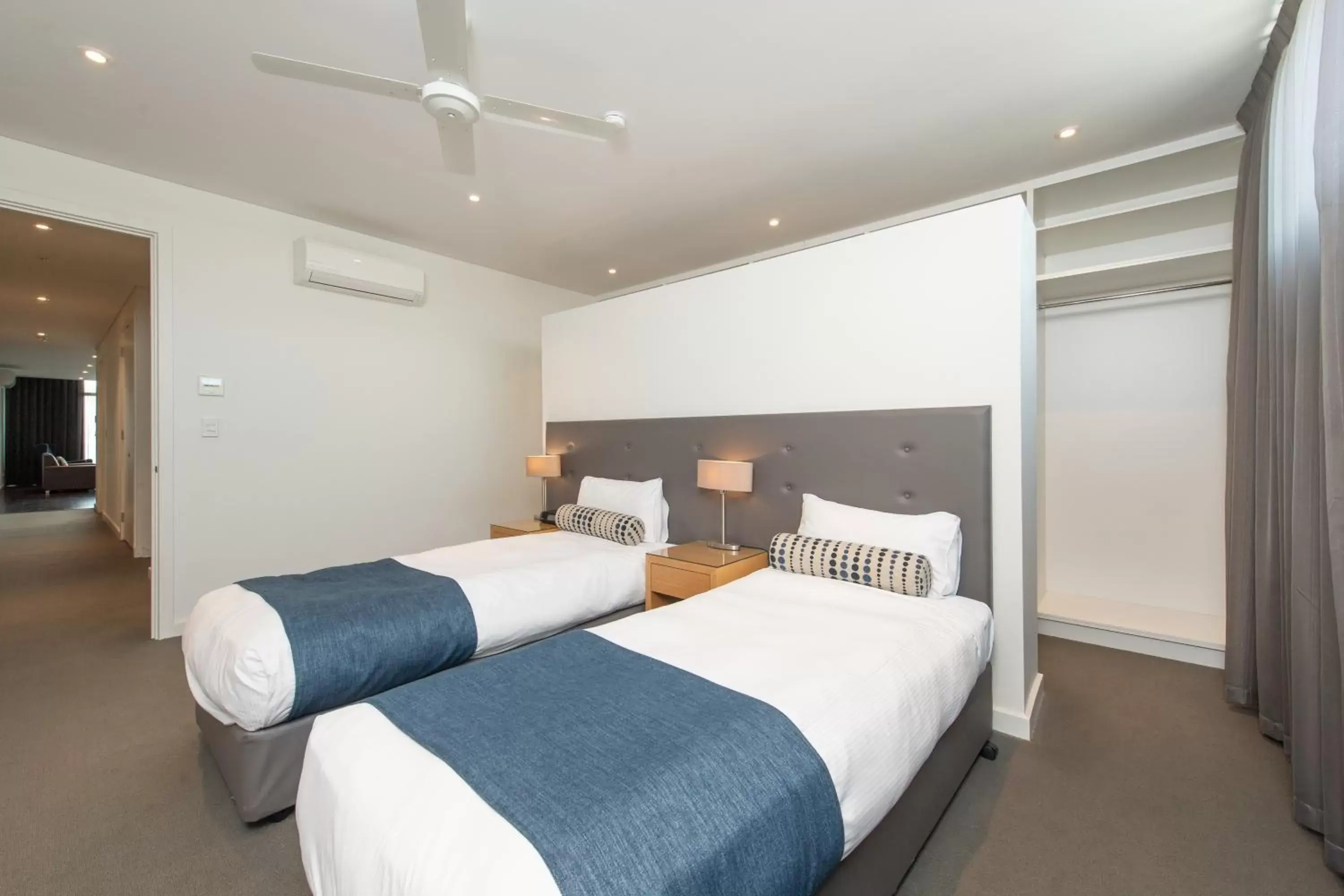 Bed in Mawson Lakes Hotel