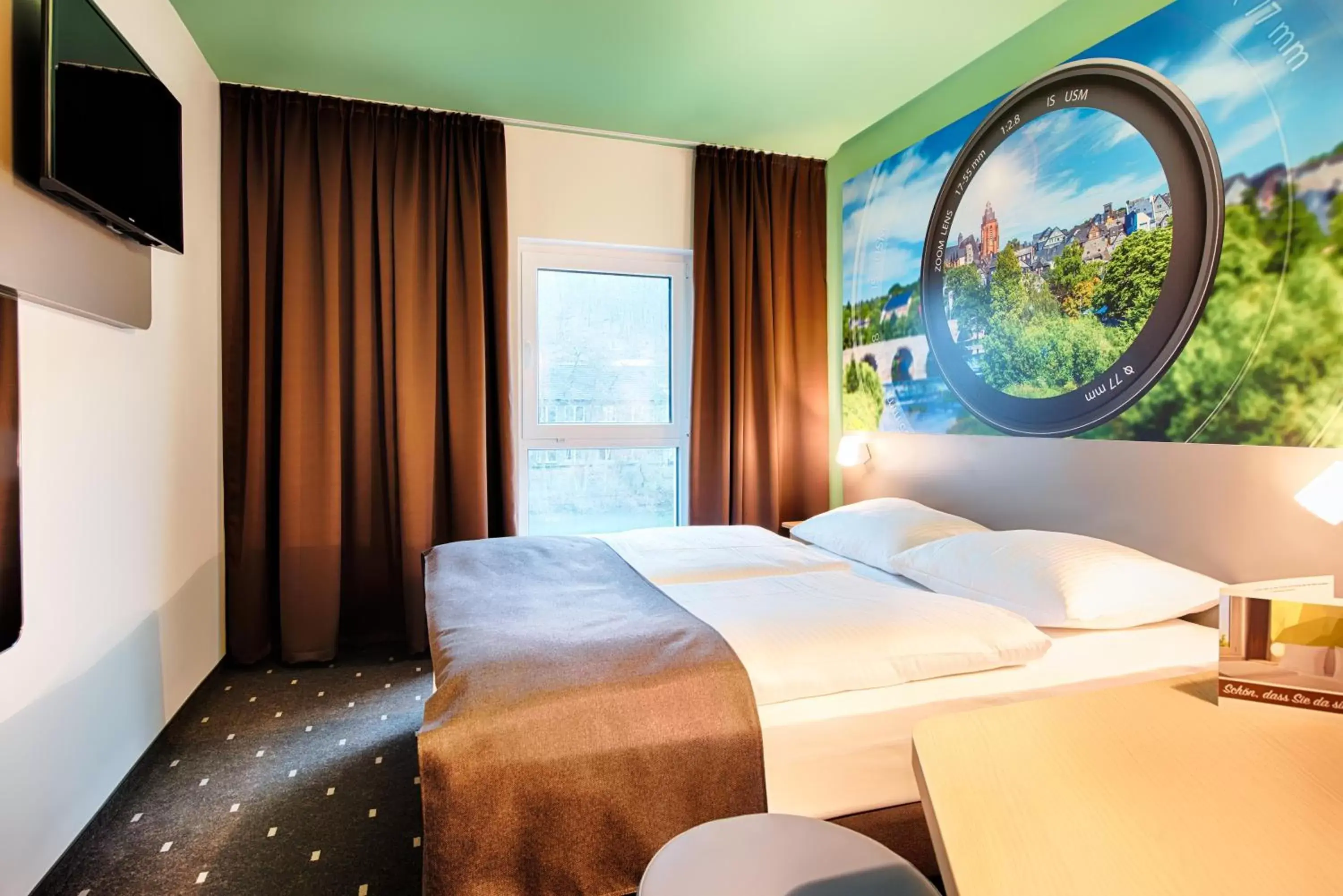 Photo of the whole room, Bed in B&B Hotel Wetzlar