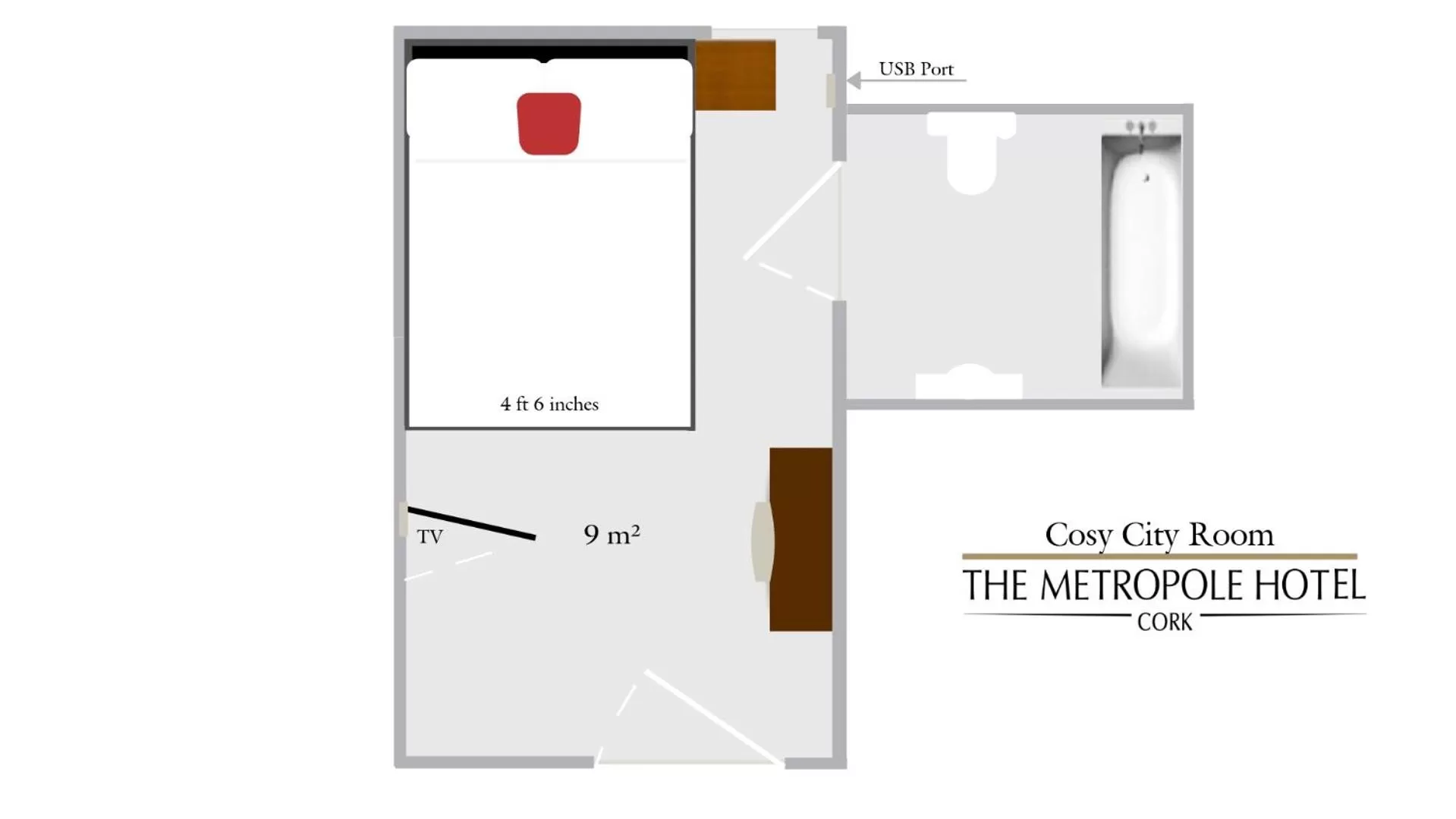 Floor plan in The Metropole Hotel Cork