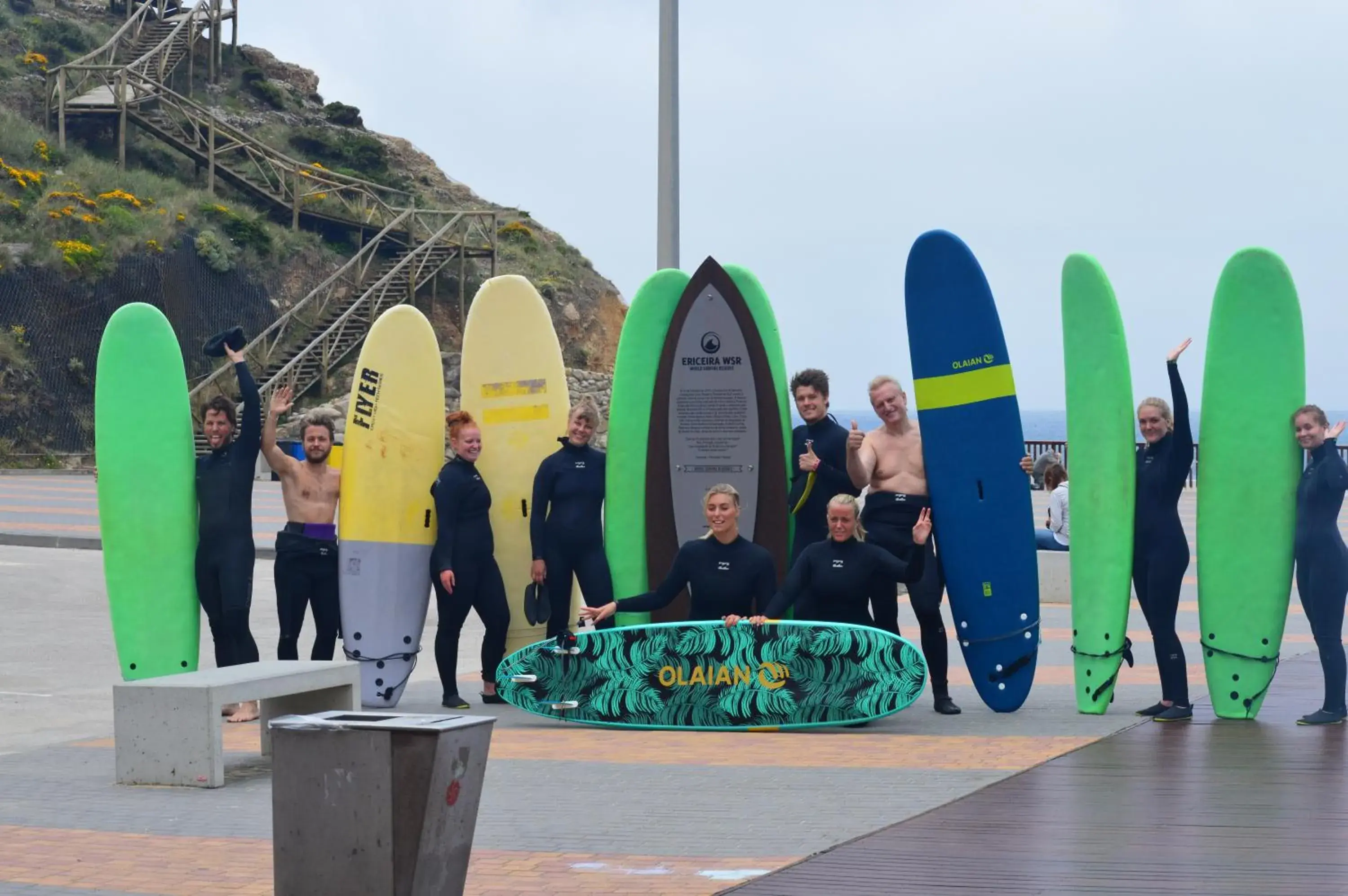 group of guests in Ericeira Chill Hill Hostel & Private Rooms