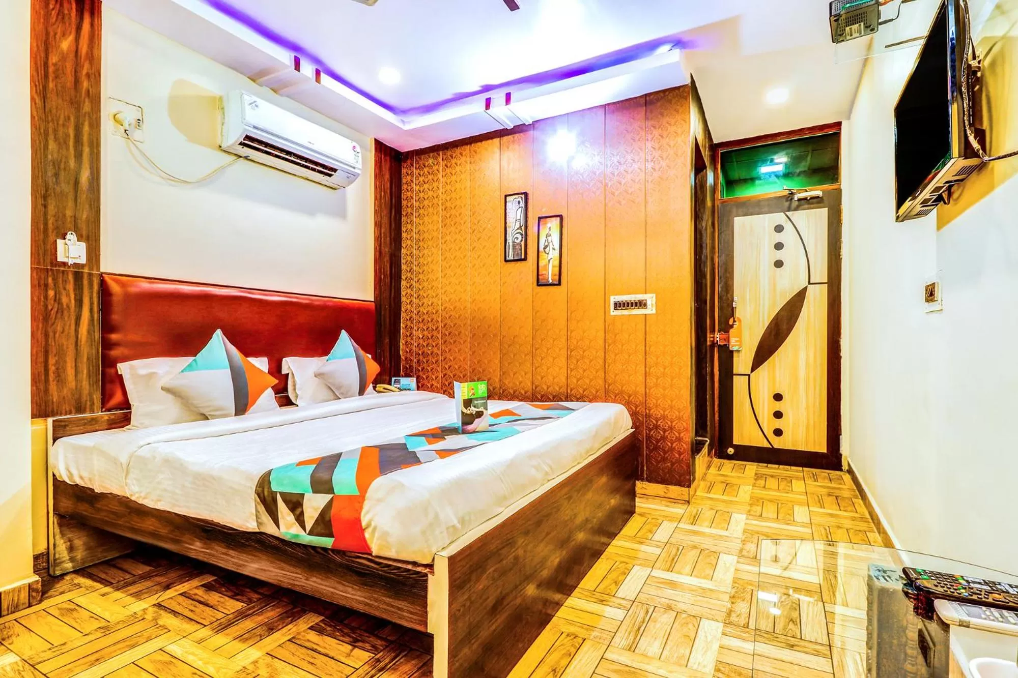 Bedroom, Bed in FabHotel Gazal Residency Mahanagar