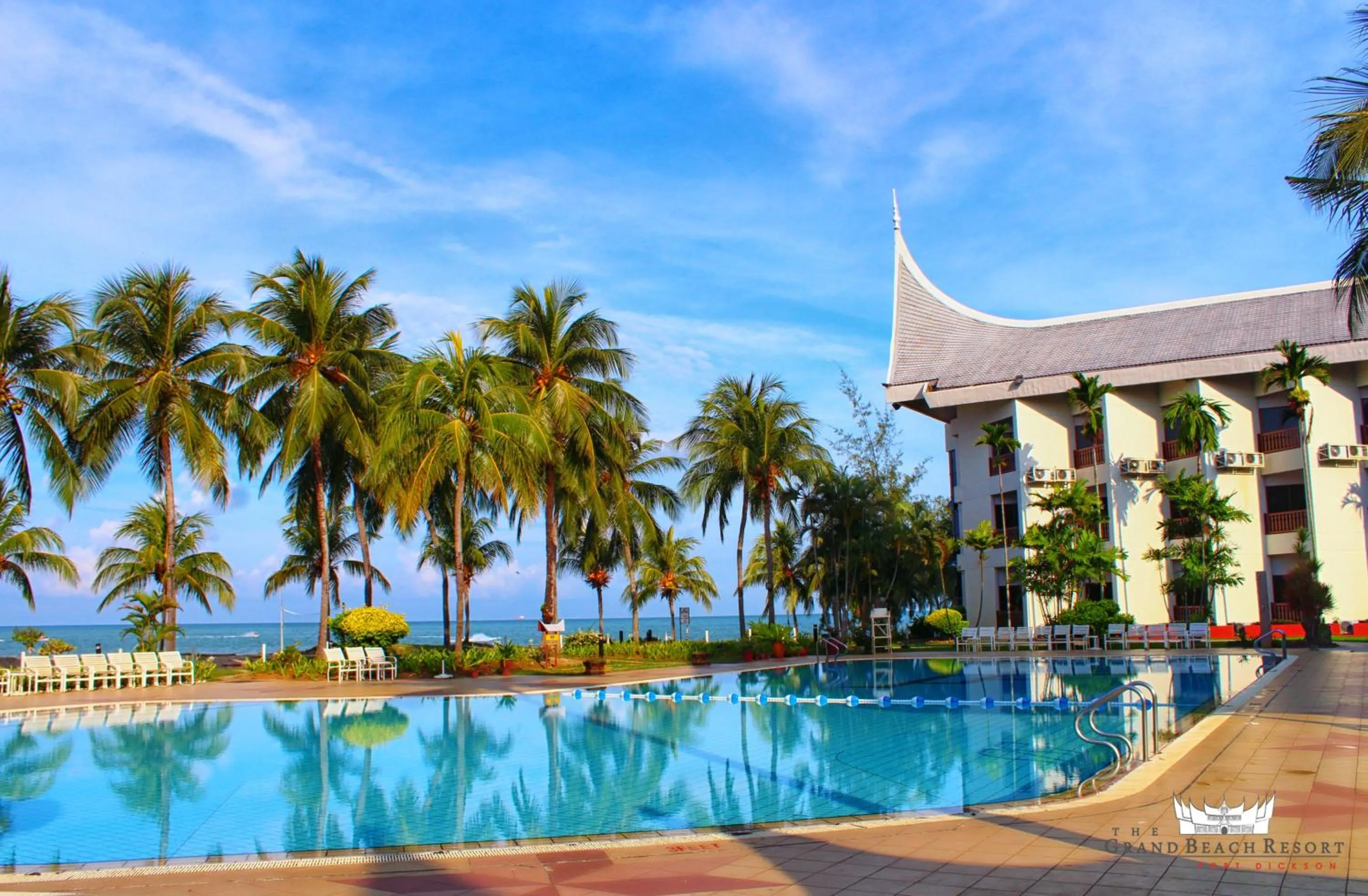 Swimming pool in The Grand Beach Resort Port Dickson