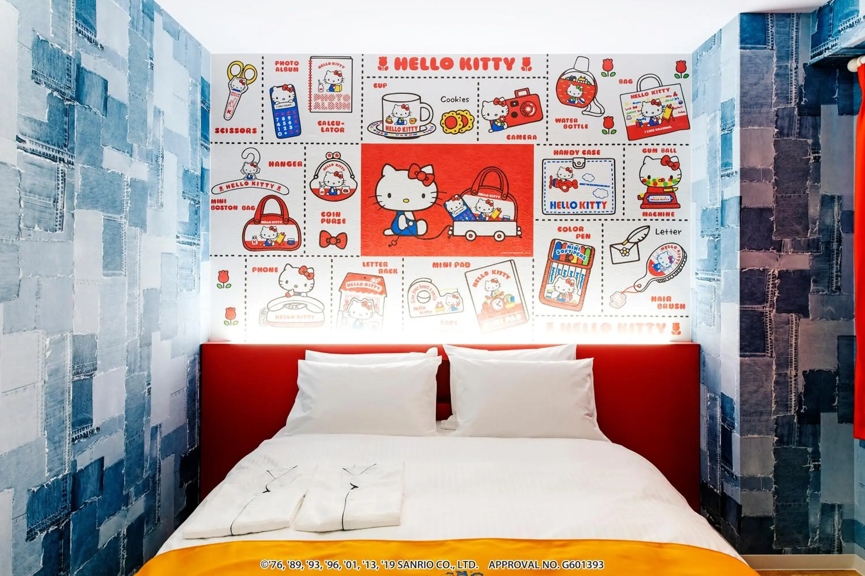 Photo of the whole room, Bed in Hotel Okinawa With Sanrio Characters