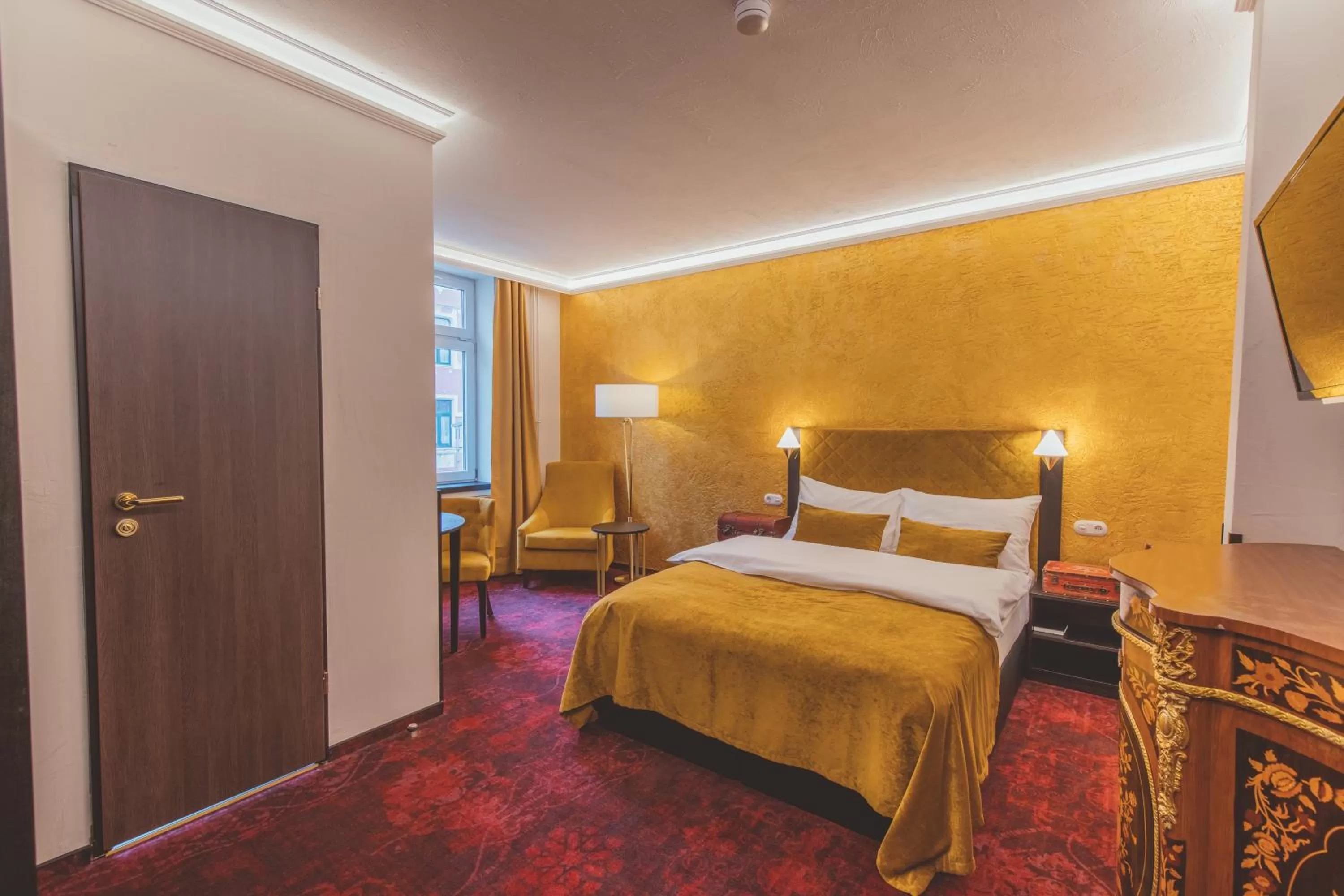 Bed in Nordhäuser Fürstenhof & TinySky-Resort