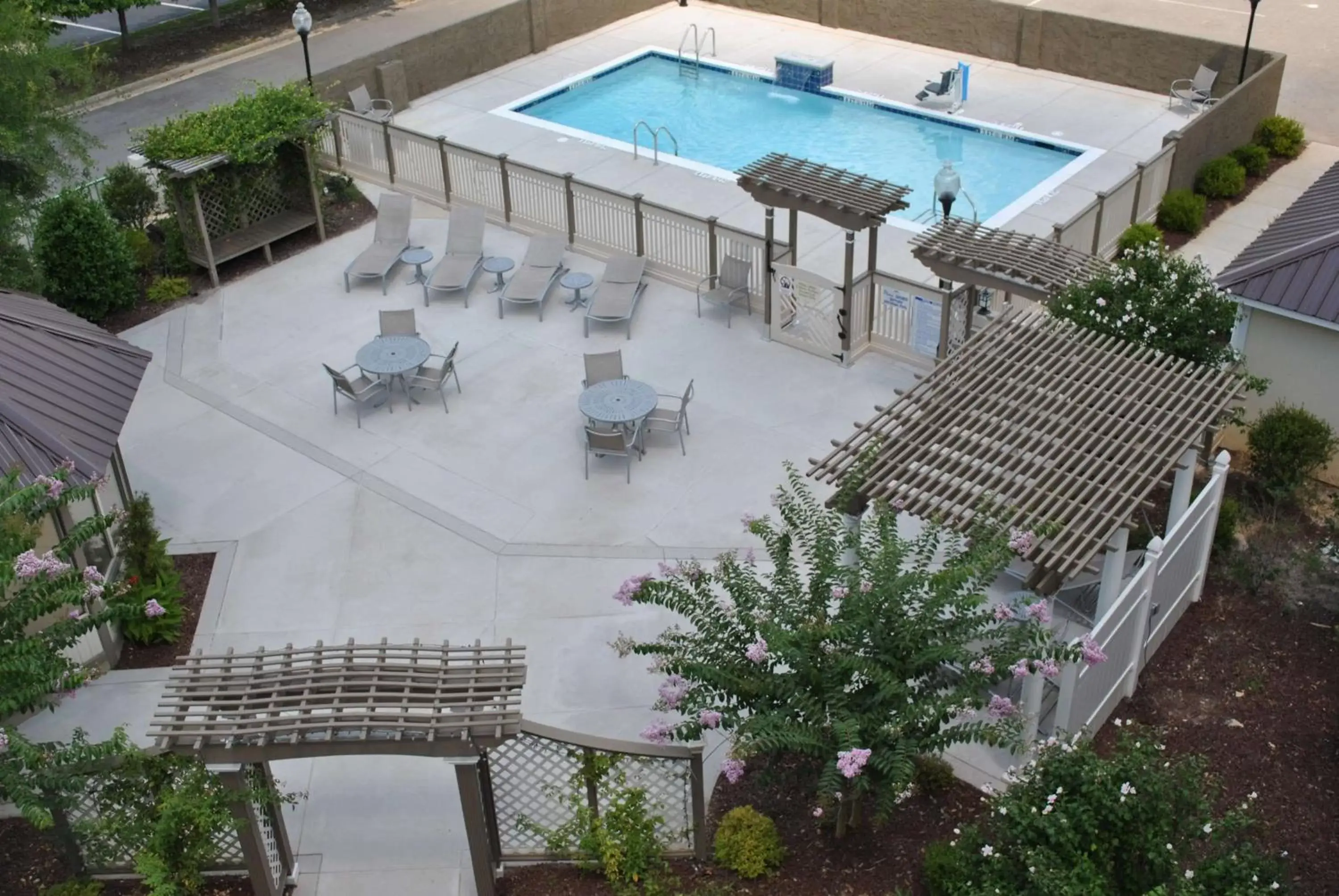 Pool View in DoubleTree By Hilton Hotel Fayetteville