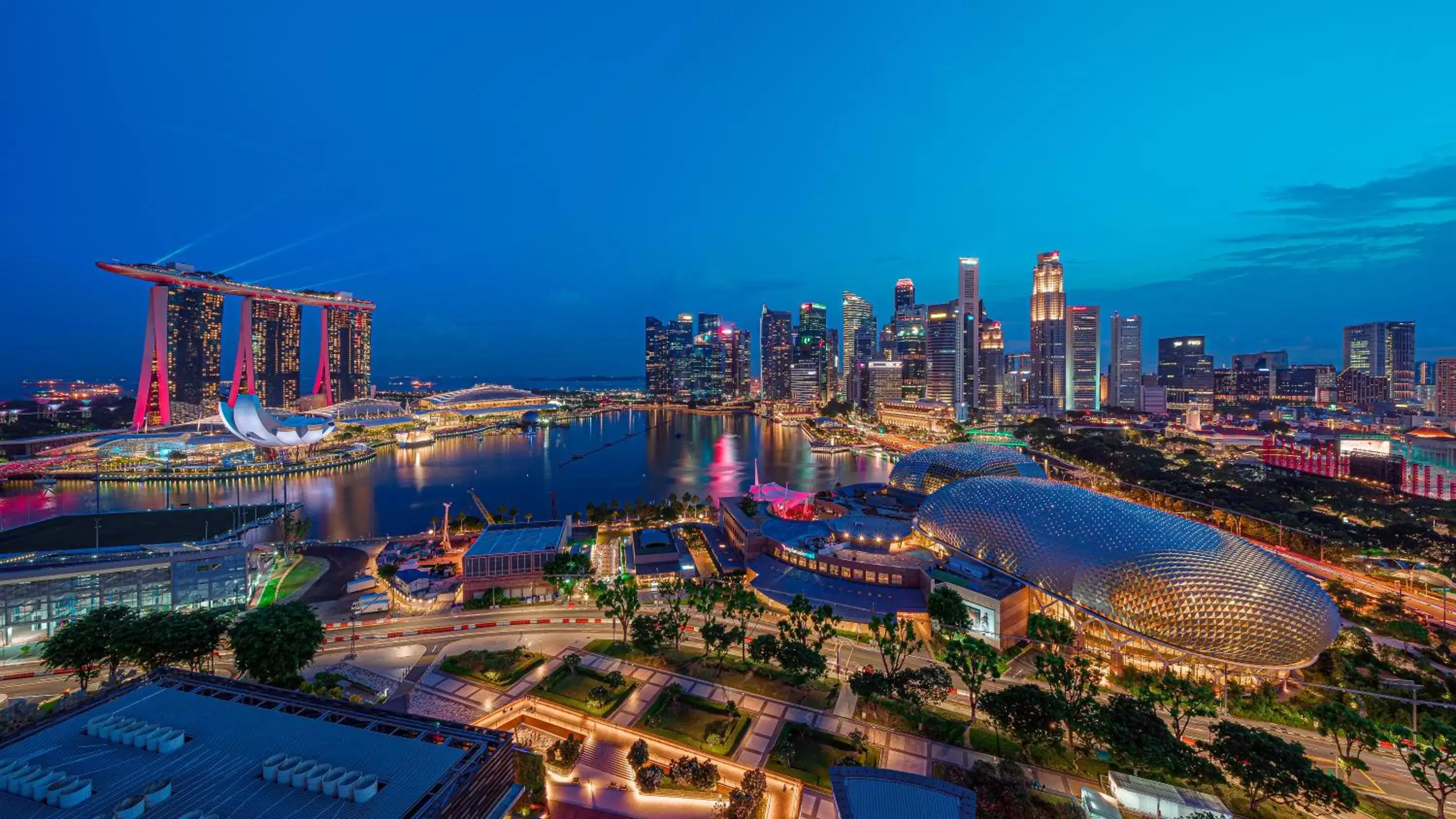 City view, Bird's-eye View in PARKROYAL COLLECTION Marina Bay, Singapore