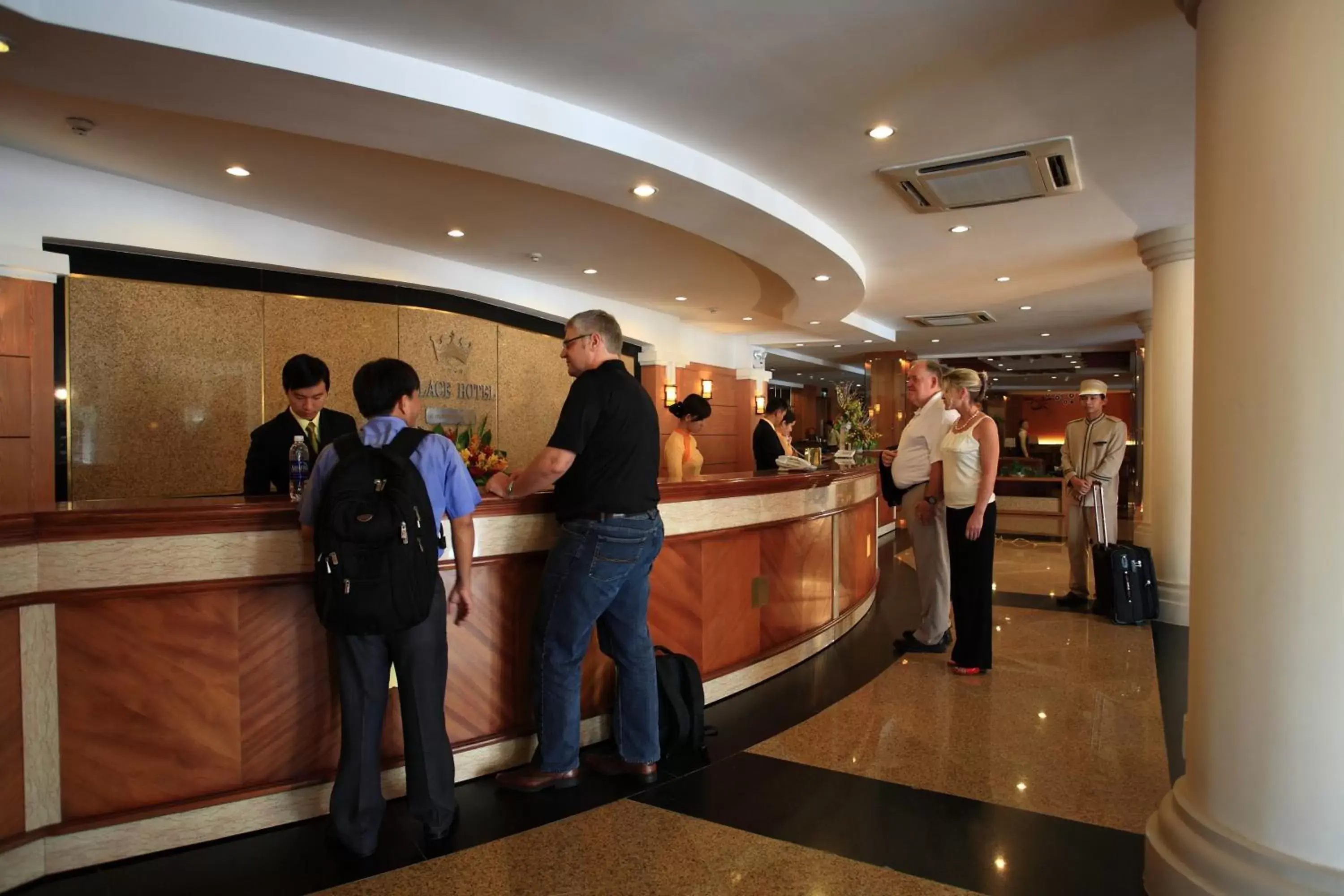 group of guests in Palace Hotel