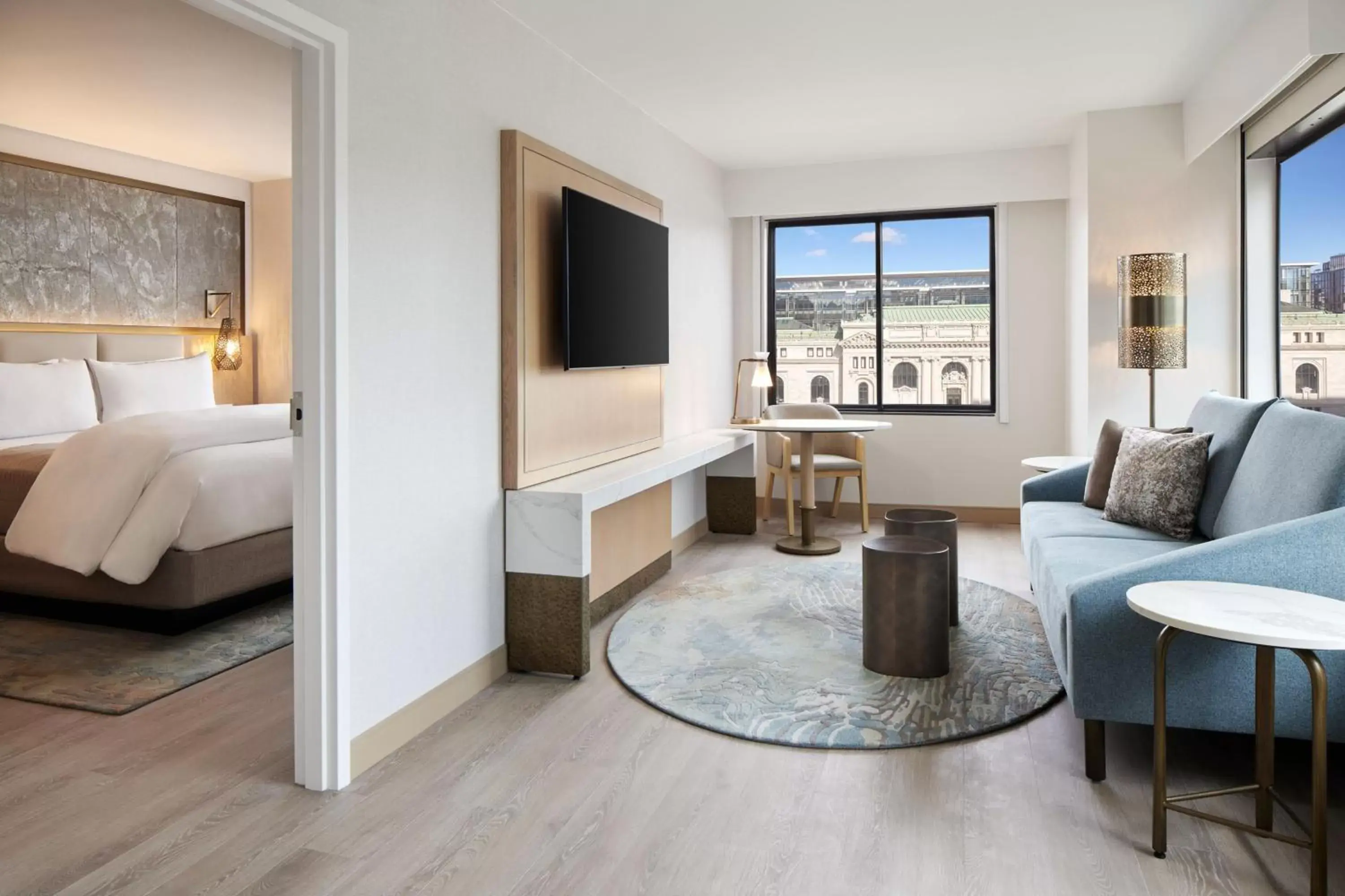 Bedroom, Seating Area in Renaissance Washington DC Downtown Hotel