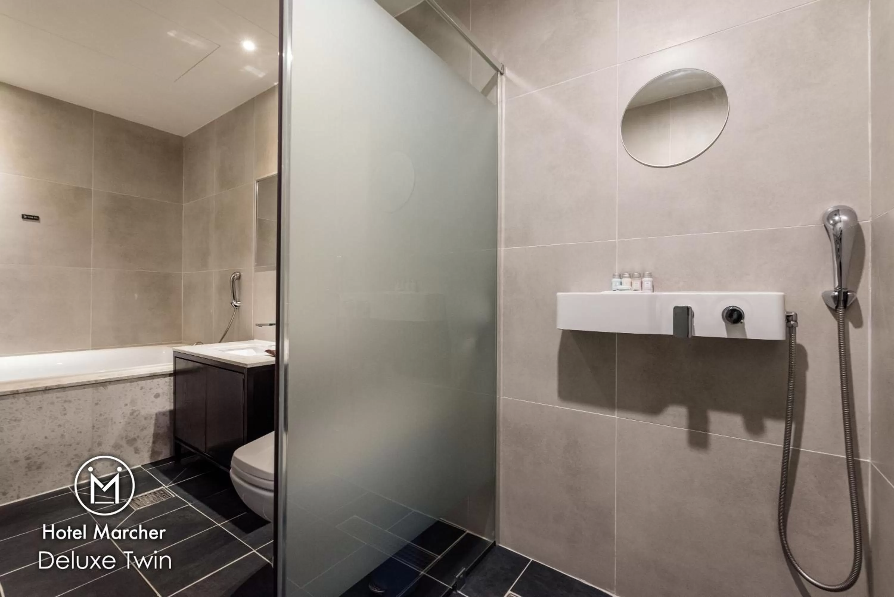 Bathroom in Hotel Marcher