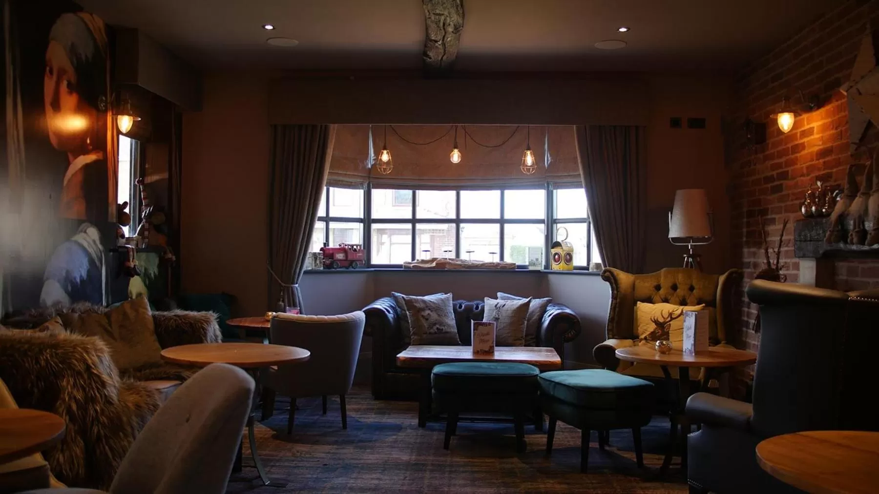 Seating area in The Station Restaurant & Bar