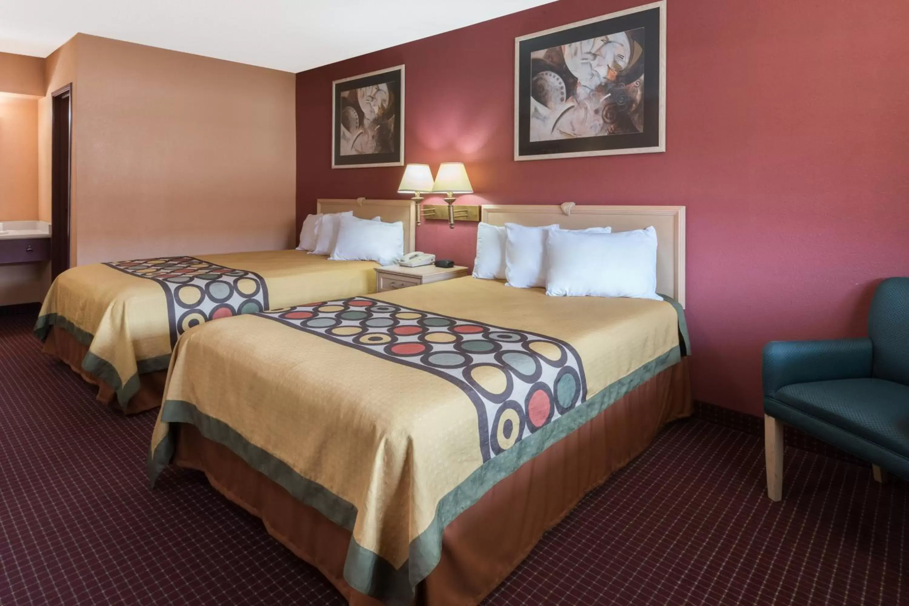 Double Room with Two Double Beds - Smoking in Super 8 by Wyndham Strongsville/Cleveland