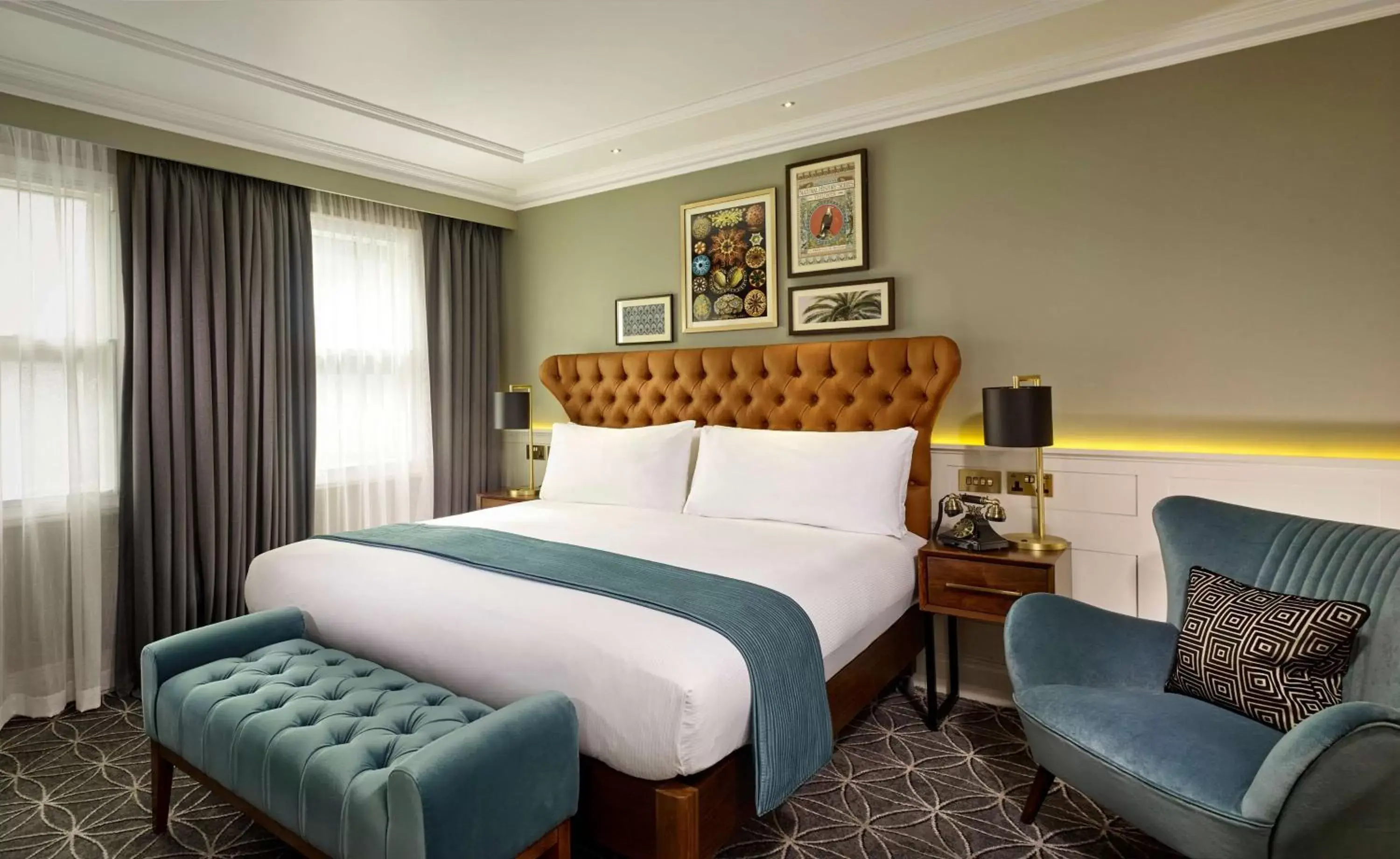 Bed in 100 Queen’s Gate Hotel London, Curio Collection by Hilton