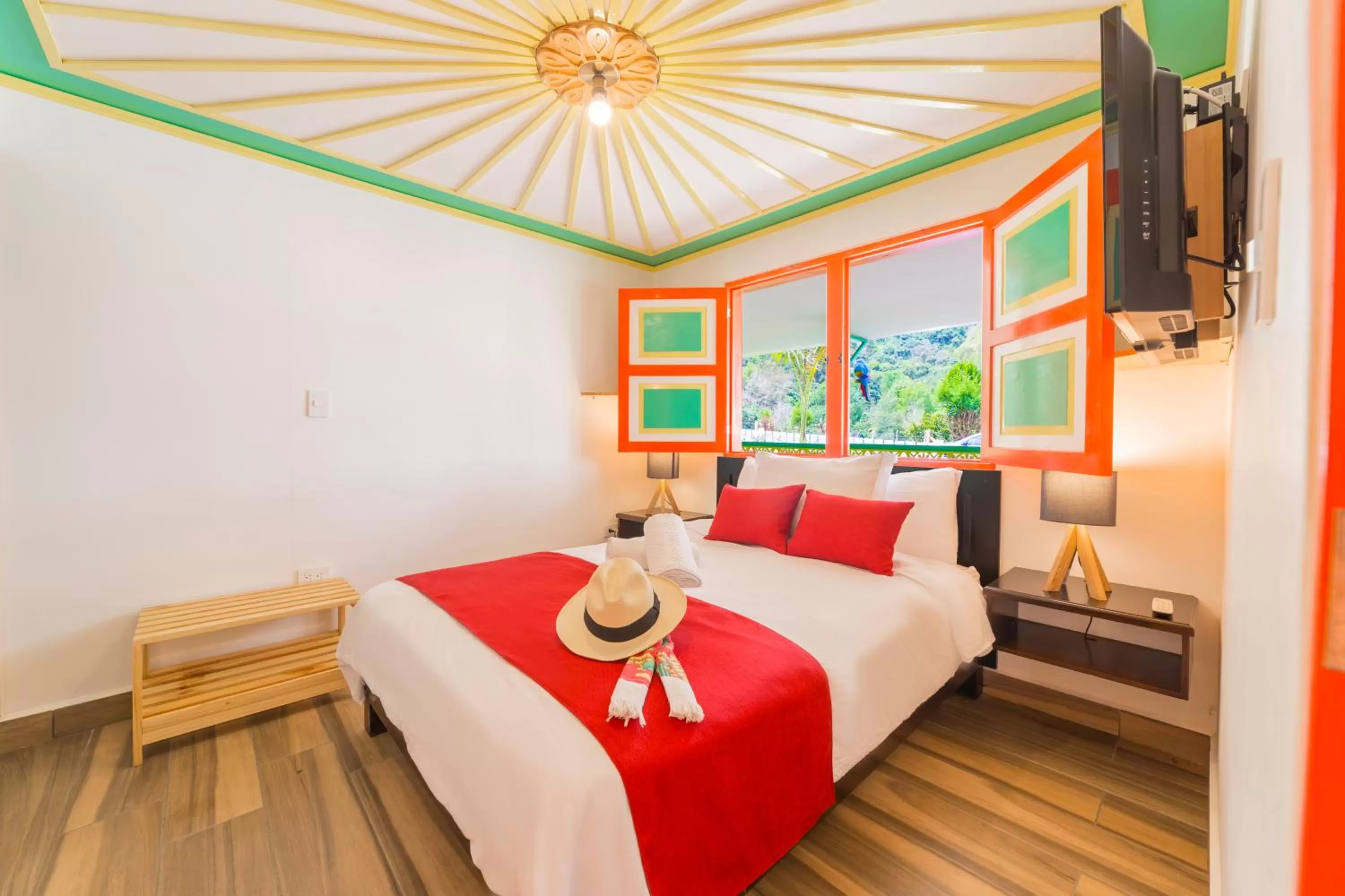 Photo of the whole room, Bed in Hotel Mirador de Boquia Salento