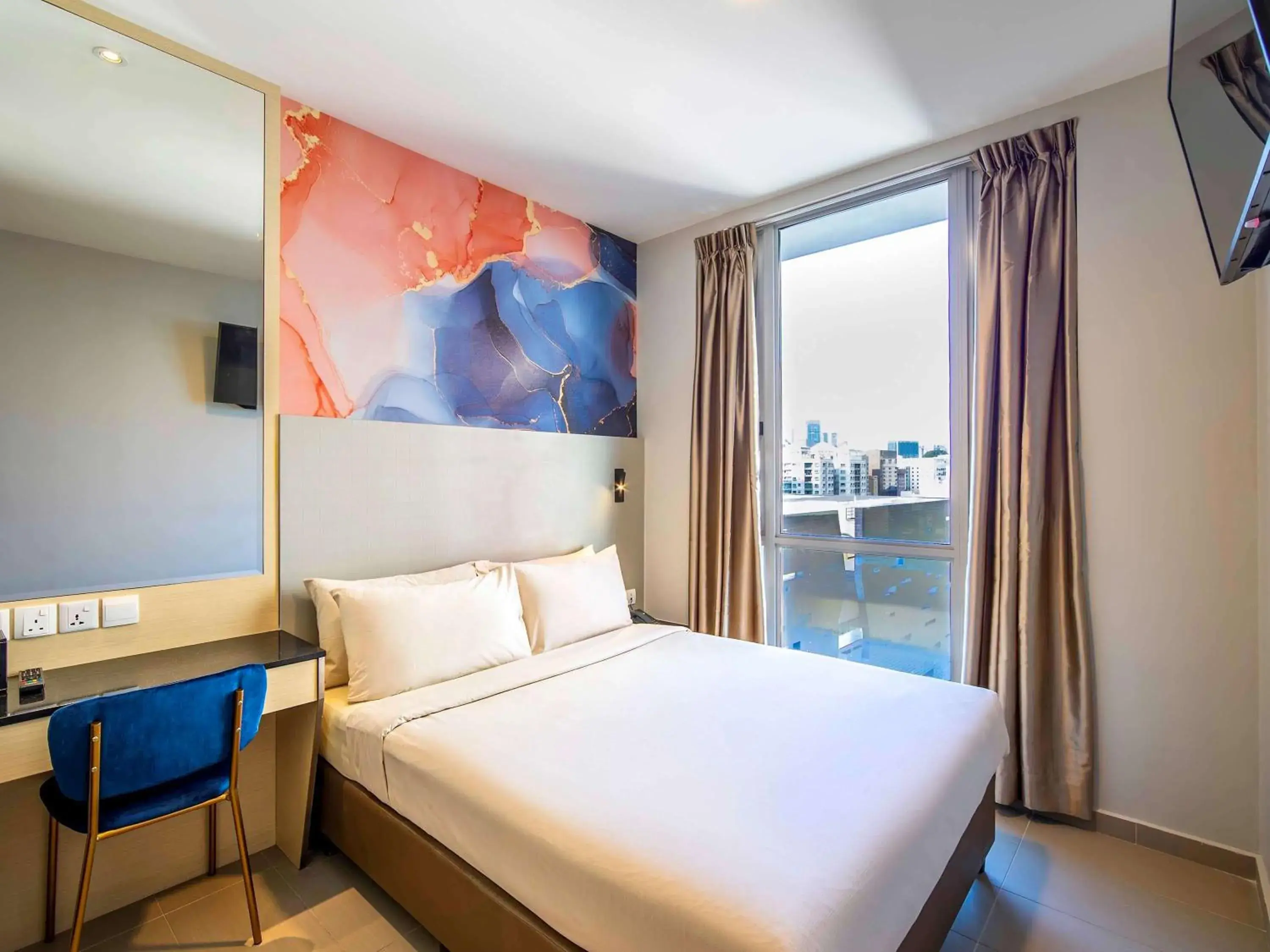 Bedroom, Bed in ibis Styles Singapore Albert