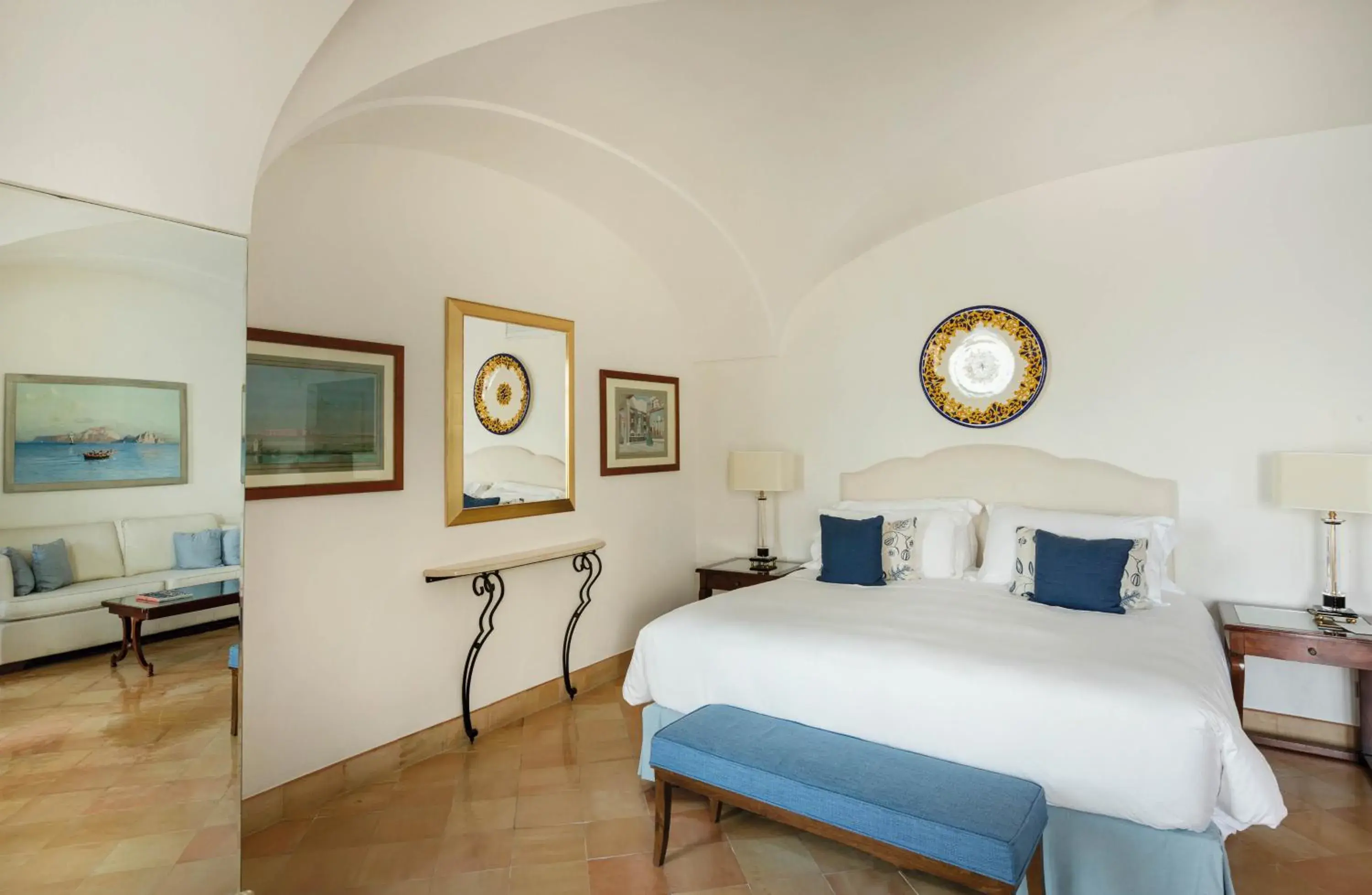 Bedroom, Bed in Caruso, A Belmond Hotel, Amalfi Coast
