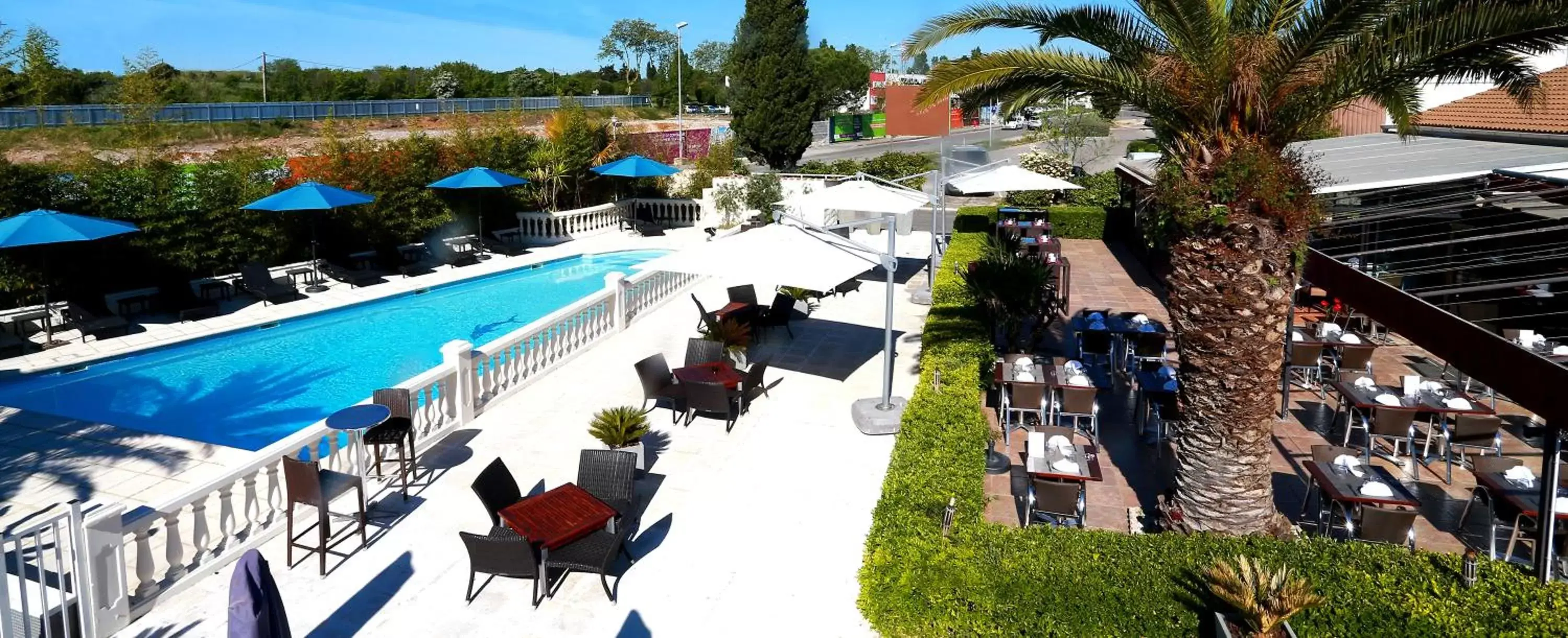 Pool View in Eurotel Parc Expo Airport Montpellier