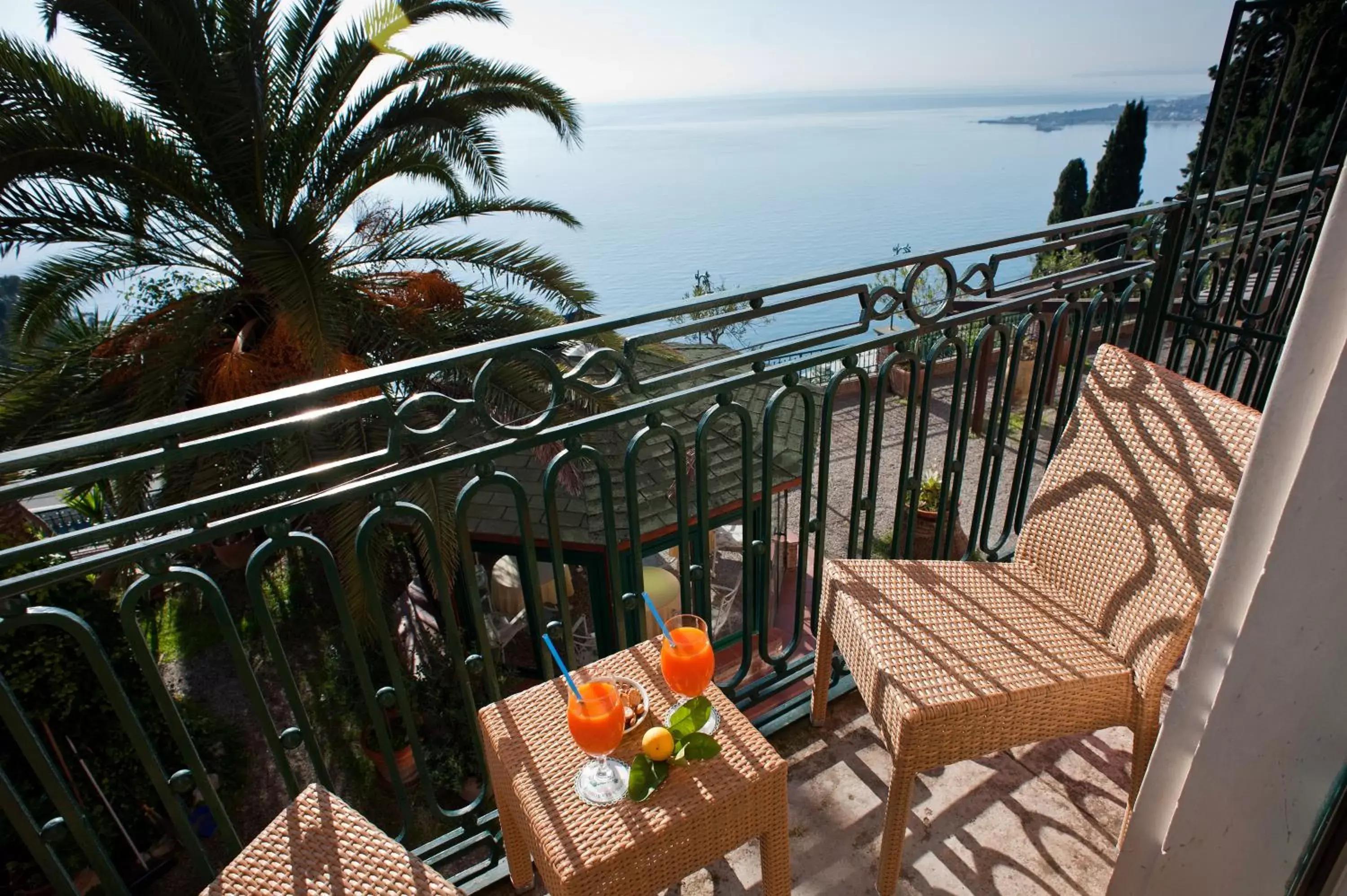 View (from property/room), Balcony/Terrace in Hotel Villa Schuler