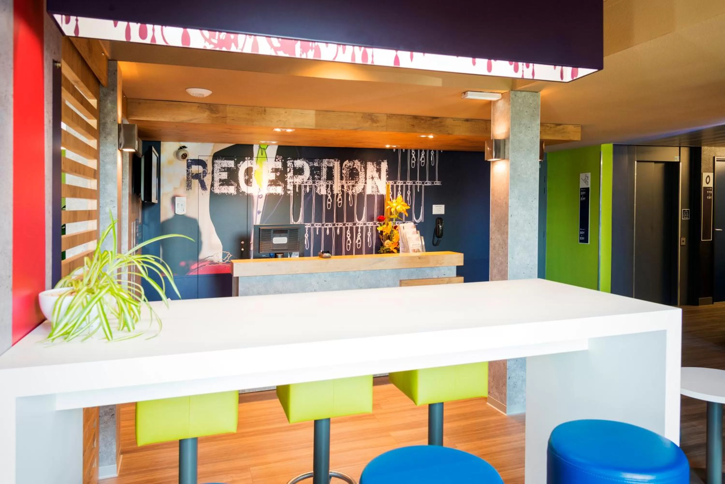 Lobby or reception in ibis budget Granville