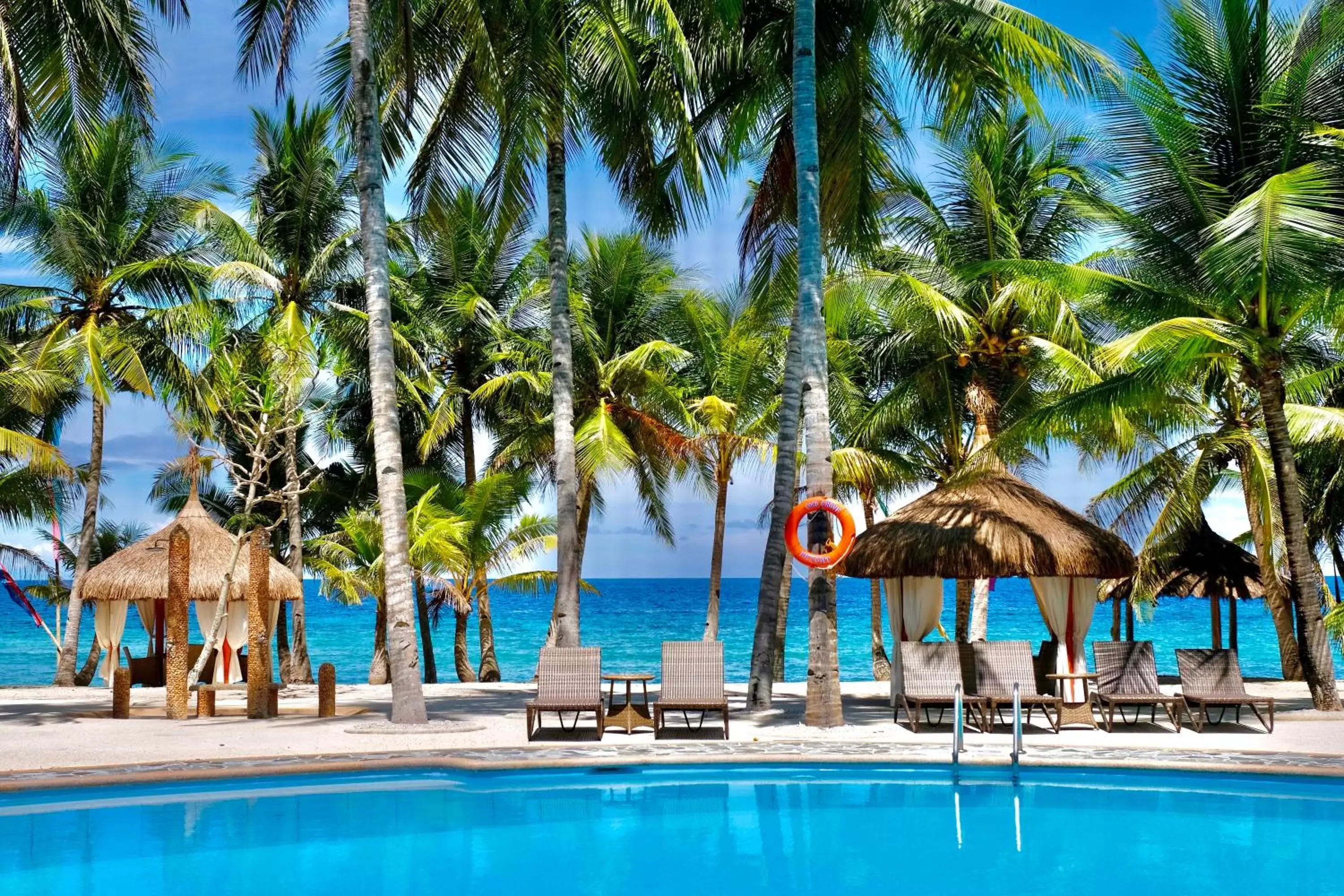 Swimming pool in Coco Grove Beach Resort, Siquijor Island Swimming pool in Coco Grove Beach Resort, Siquijor Island