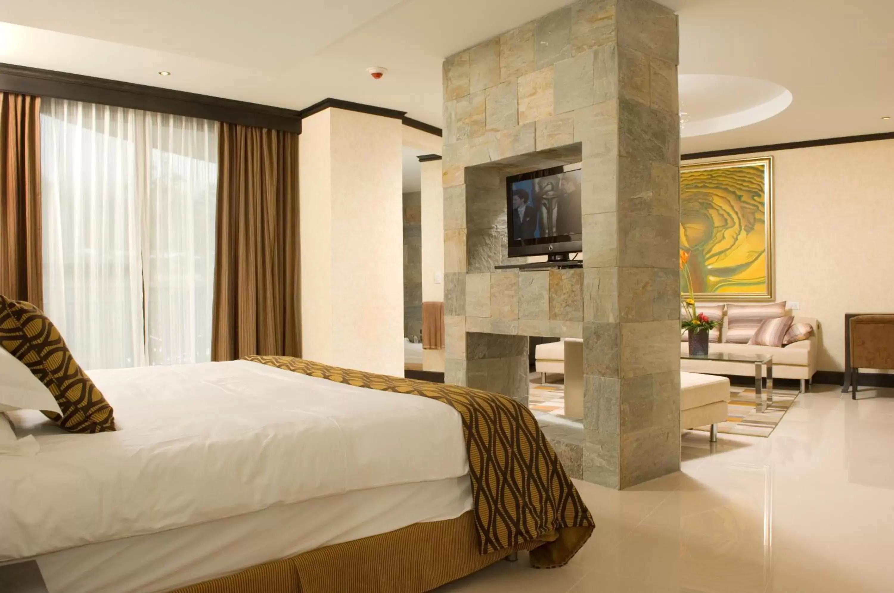 Bedroom, Bed in The Royal Corin Thermal Water Spa & Resort - Adults Only