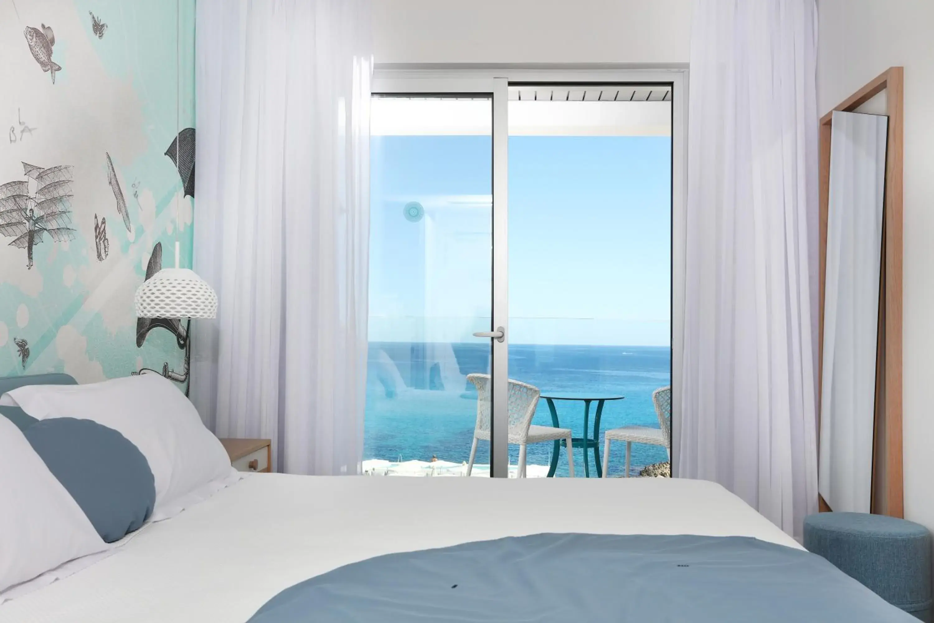 Sea view, Bed in Mar Azul Pur Estil Hotel & Spa - Adults Only