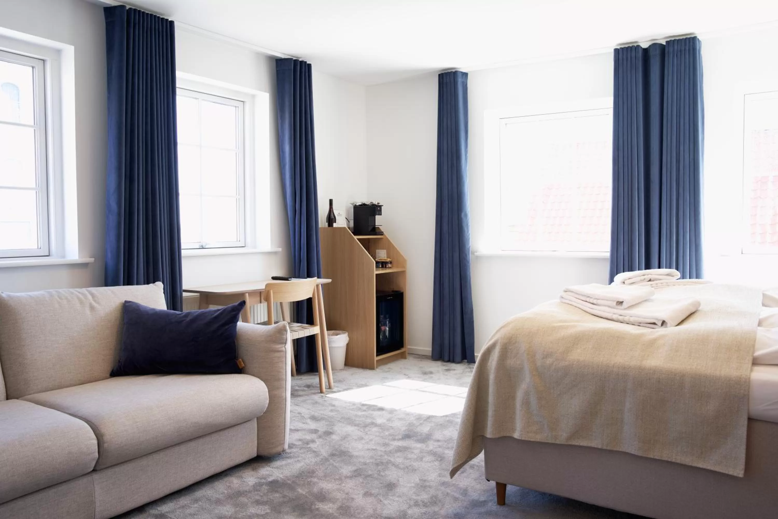 Bed in Skagen Harbour Hotel