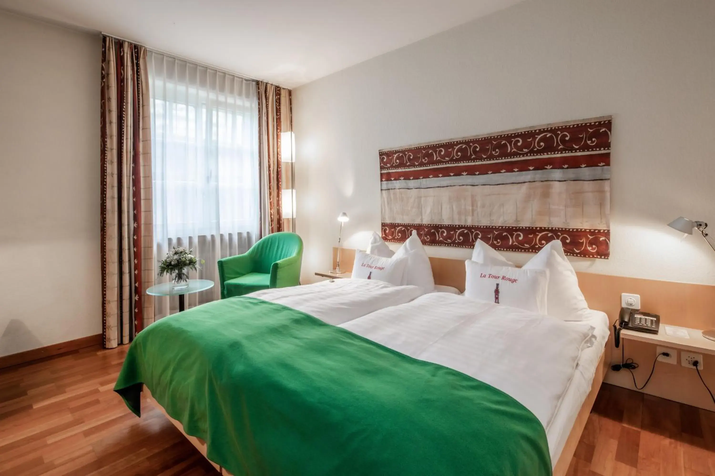 Bed in Hotel Roter Turm