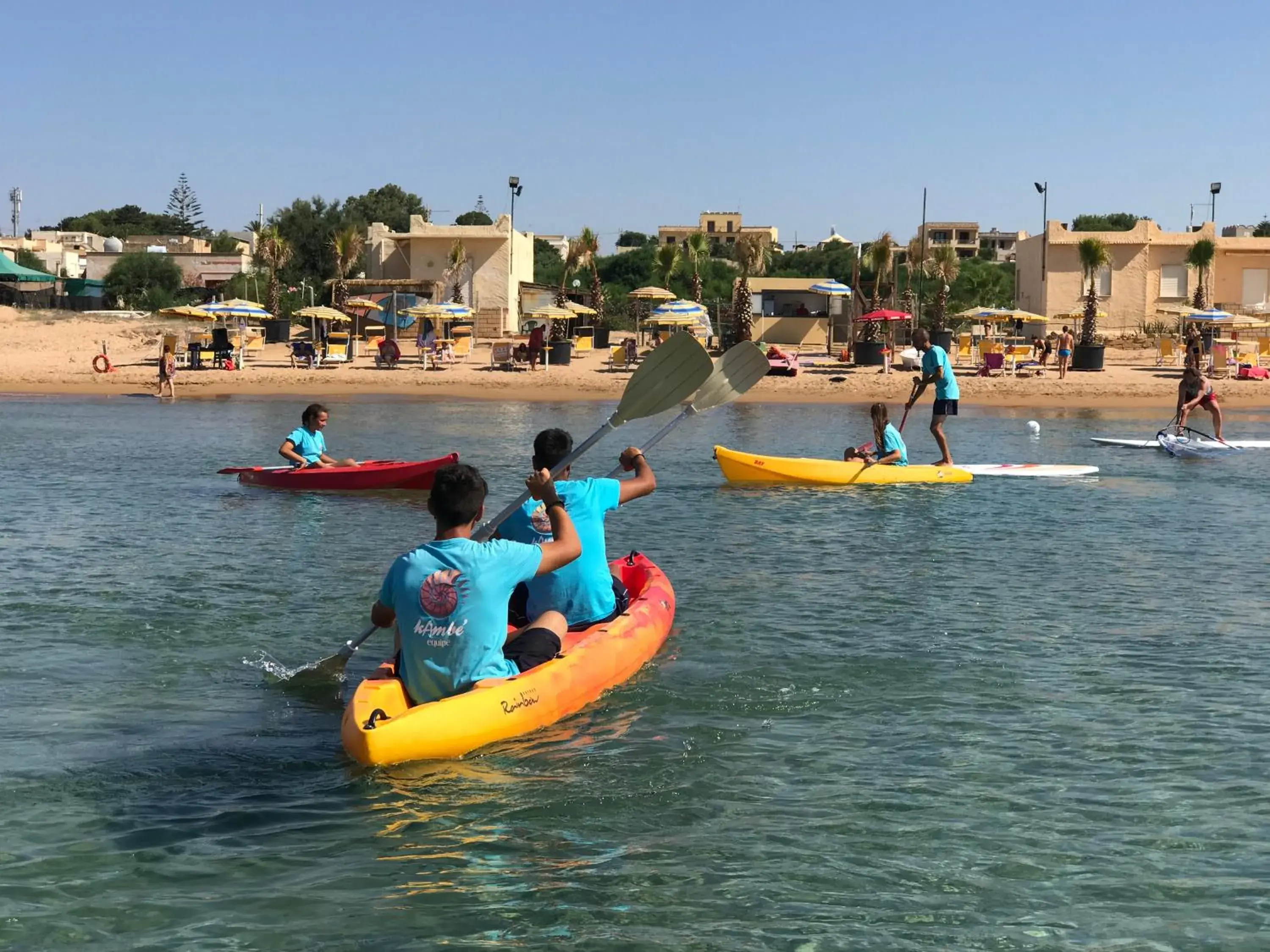 Canoeing in Triscinamare Hotel Residence