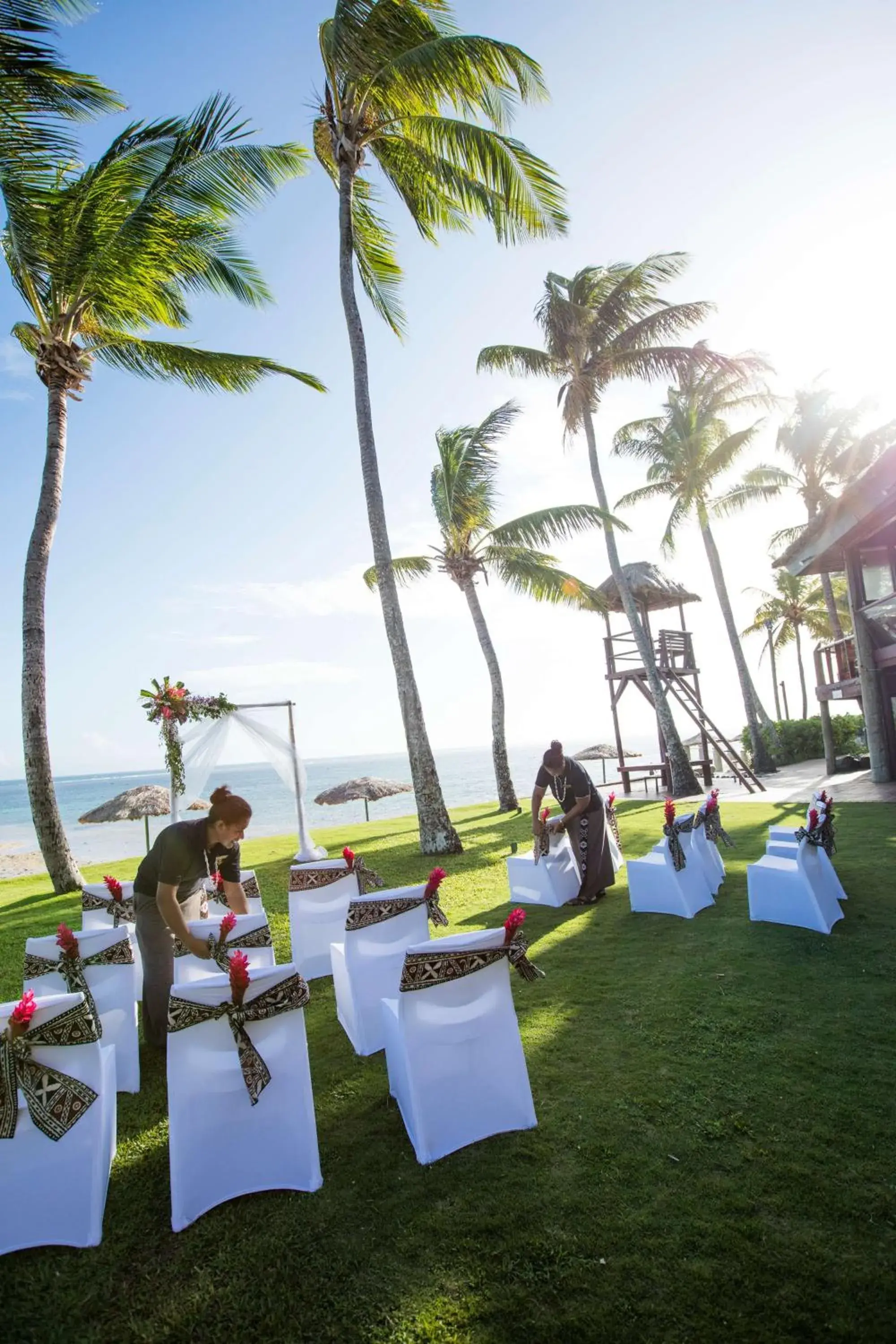 wedding in Outrigger Fiji Beach Resort