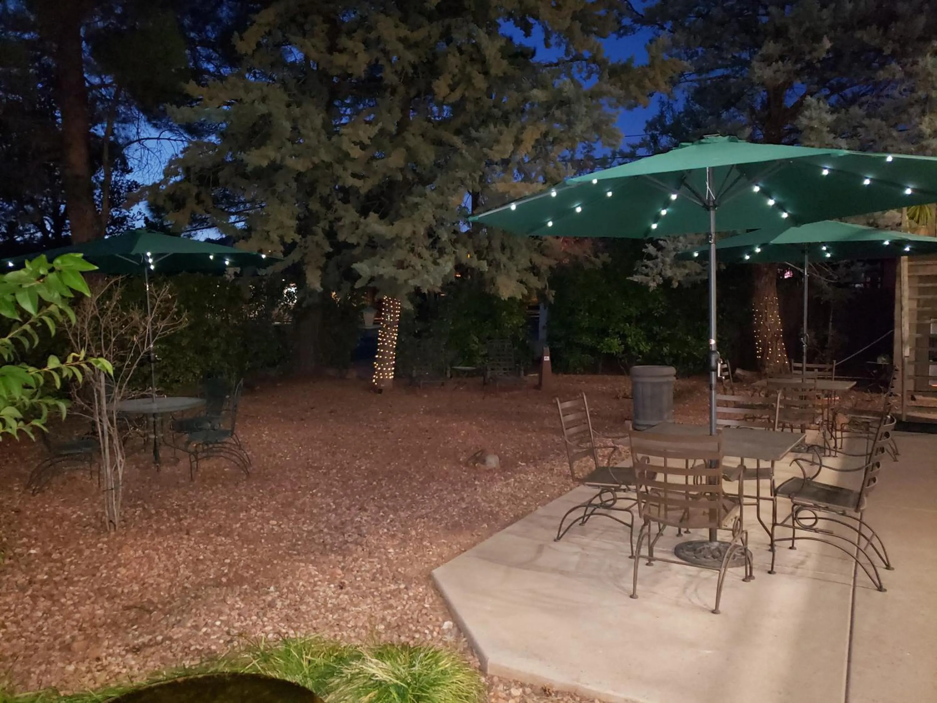 Inner courtyard view in Baby Quail Inn